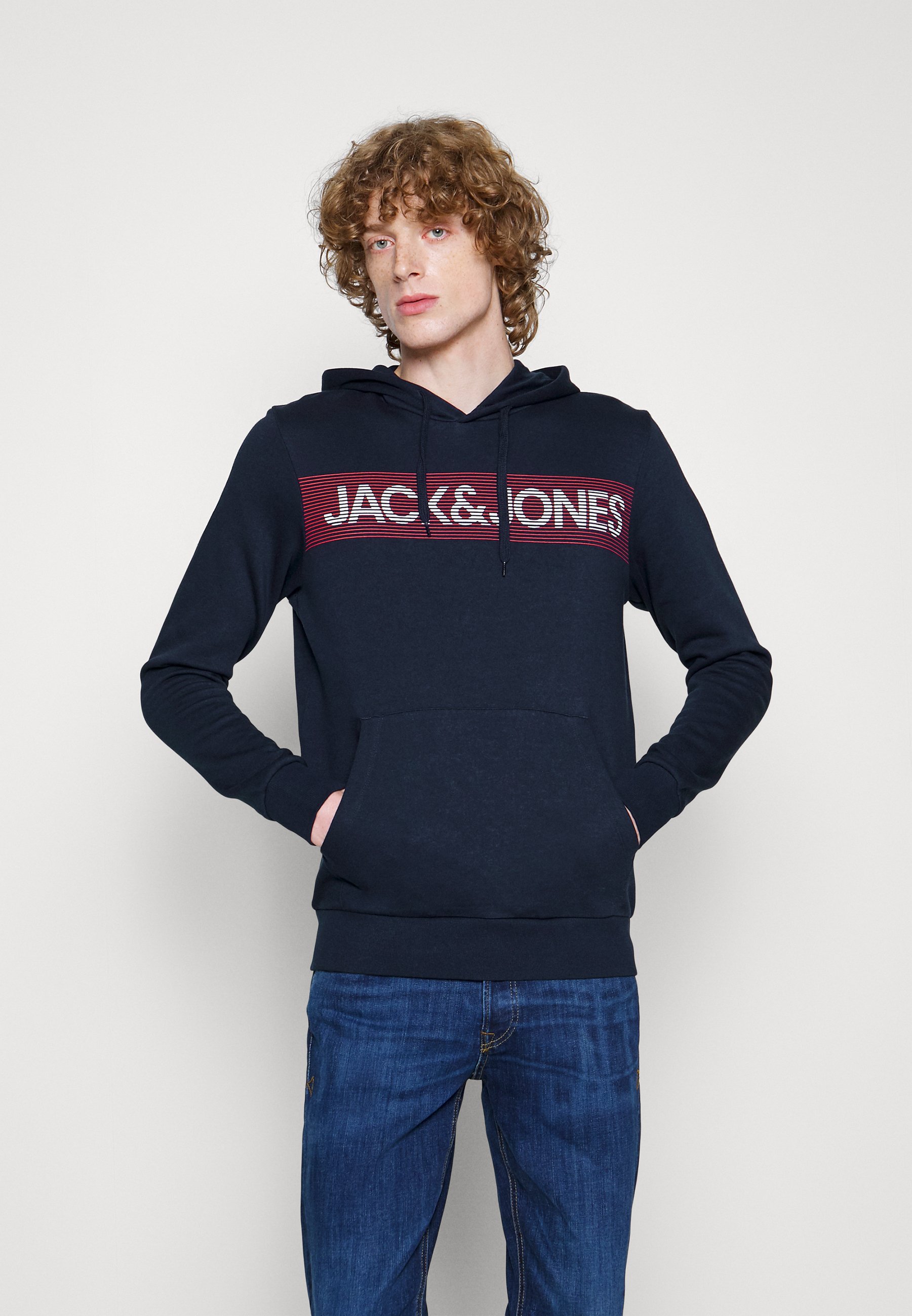 Jack &Jones ECORP LOGO NOOS - Hoodie - navy blazer/dark blue