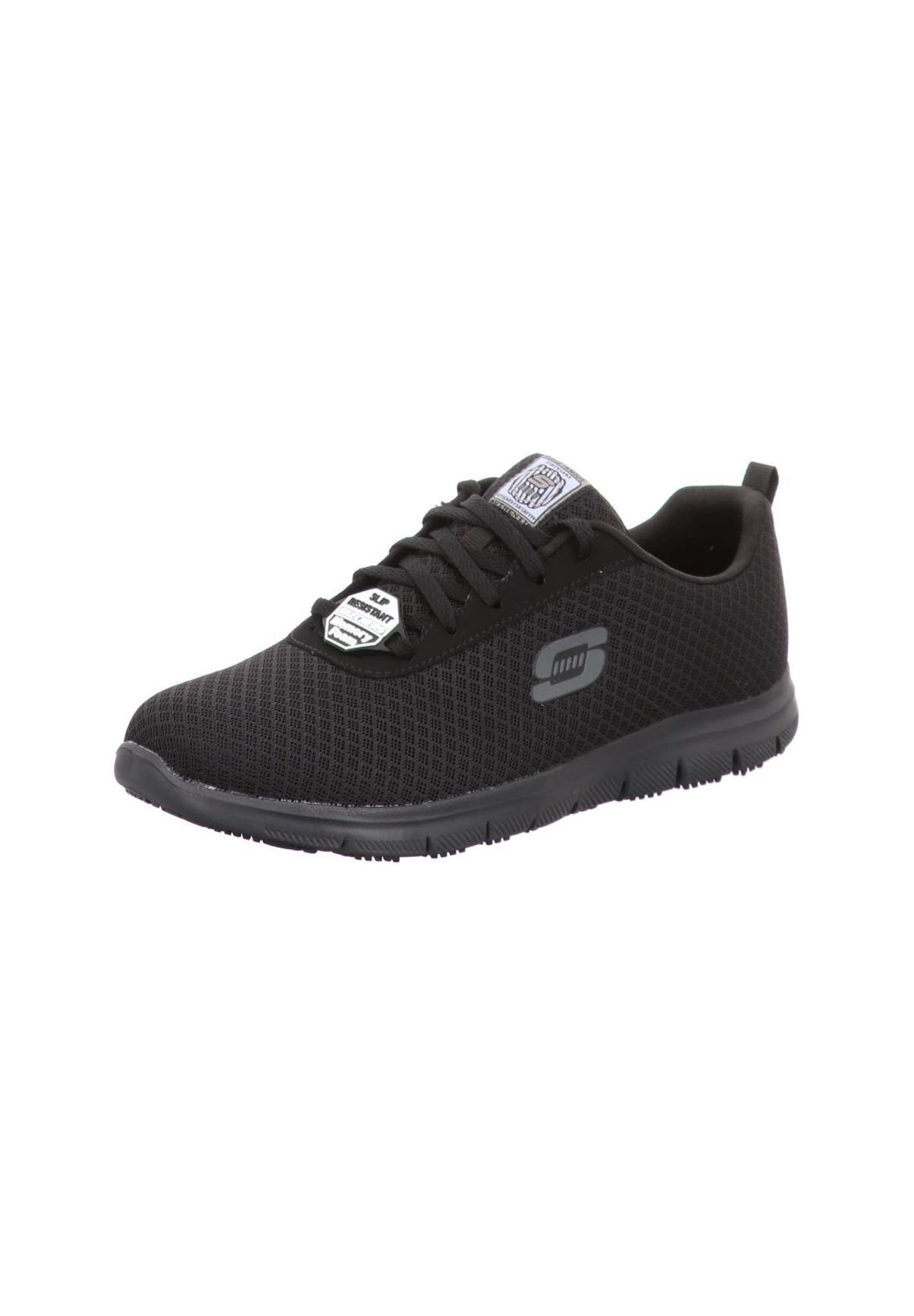 Skechers WORK GHENTER - Trainers - blkblack/black