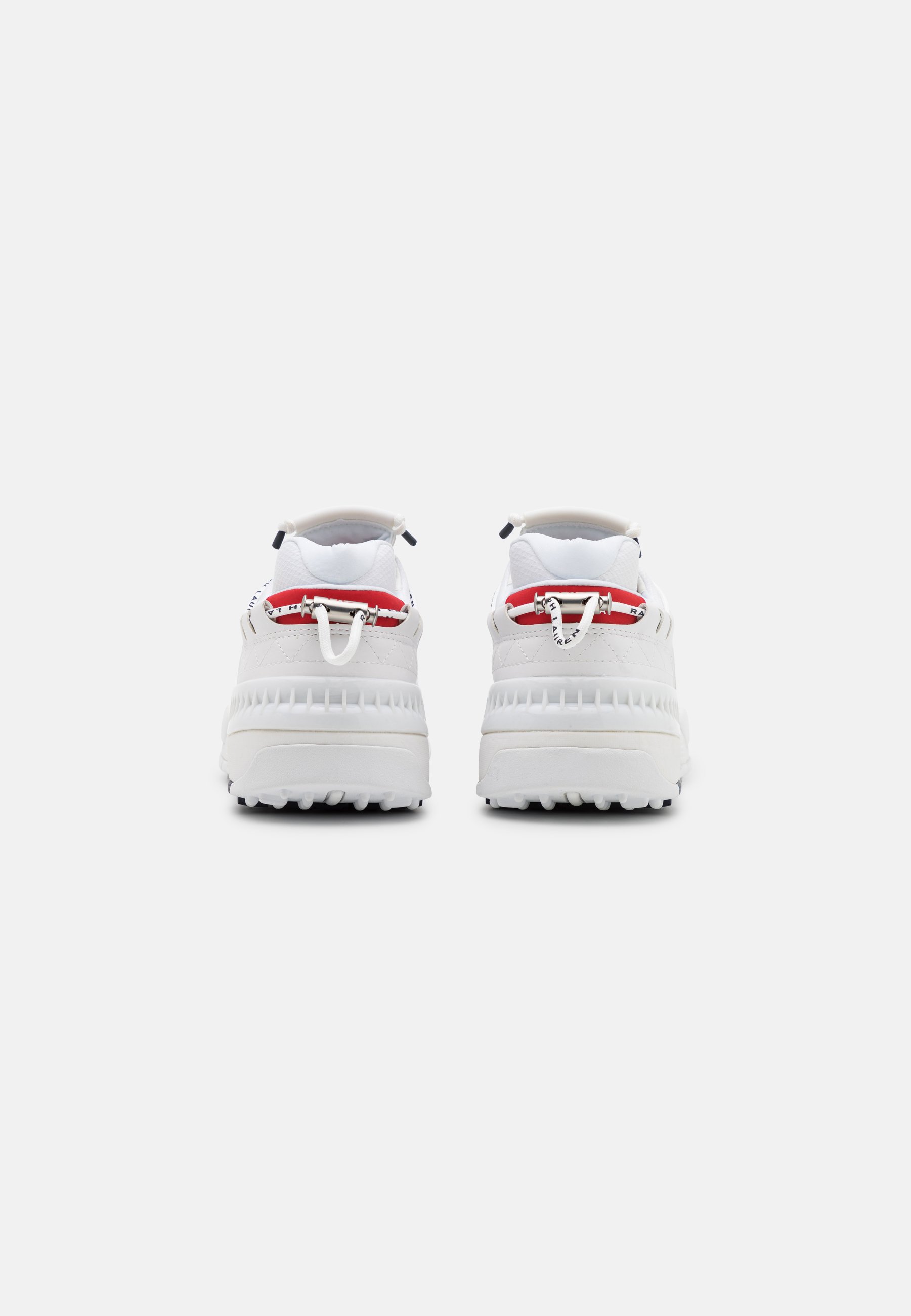 Polo Ralph Lauren PS200 TOP LACE UNISEX - Trainers - white/navy/red/white