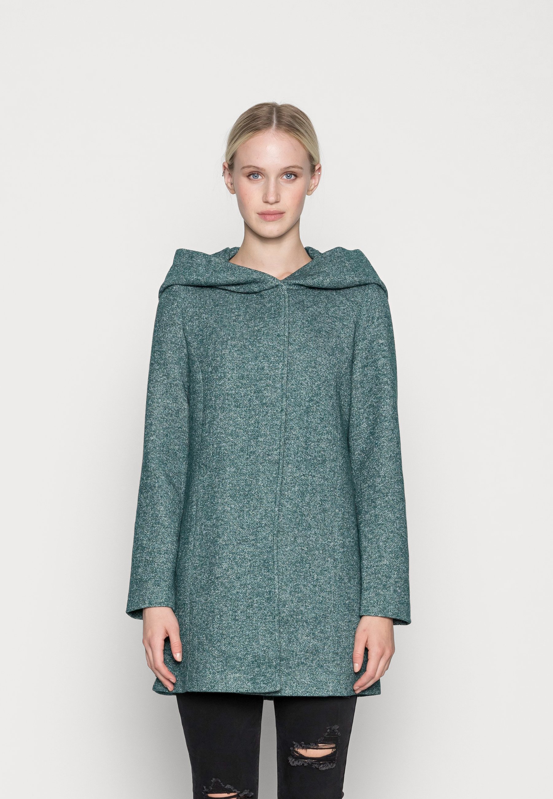 Vero Moda DONA LS GA NOOS - Short coat - sea moss/dark green