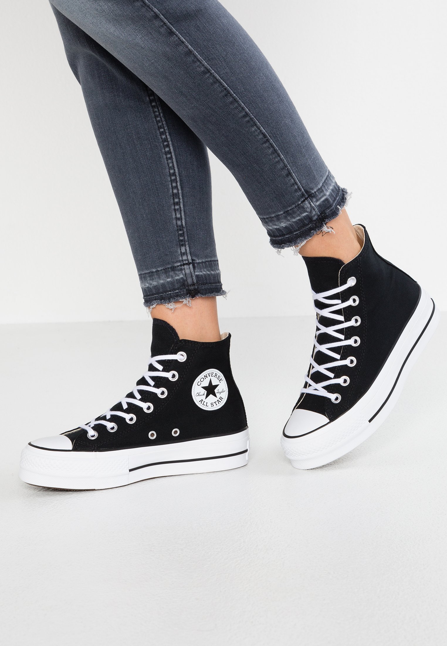 Converse CHUCK TAYLOR ALL STAR LIFT - High-top trainers - black/white/black
