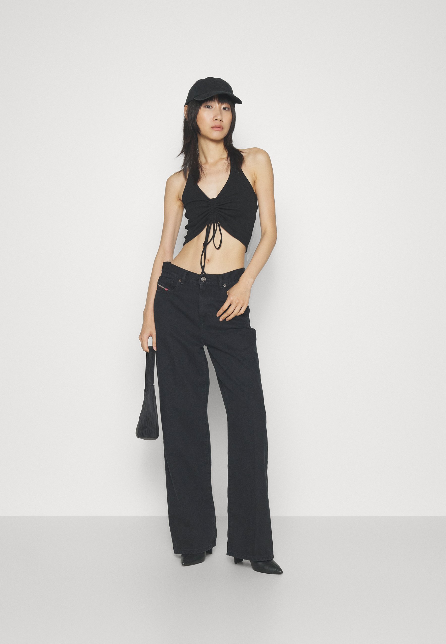 Diesel 2000 DIESEL LIBRARY - Bootcut jeans - black denim