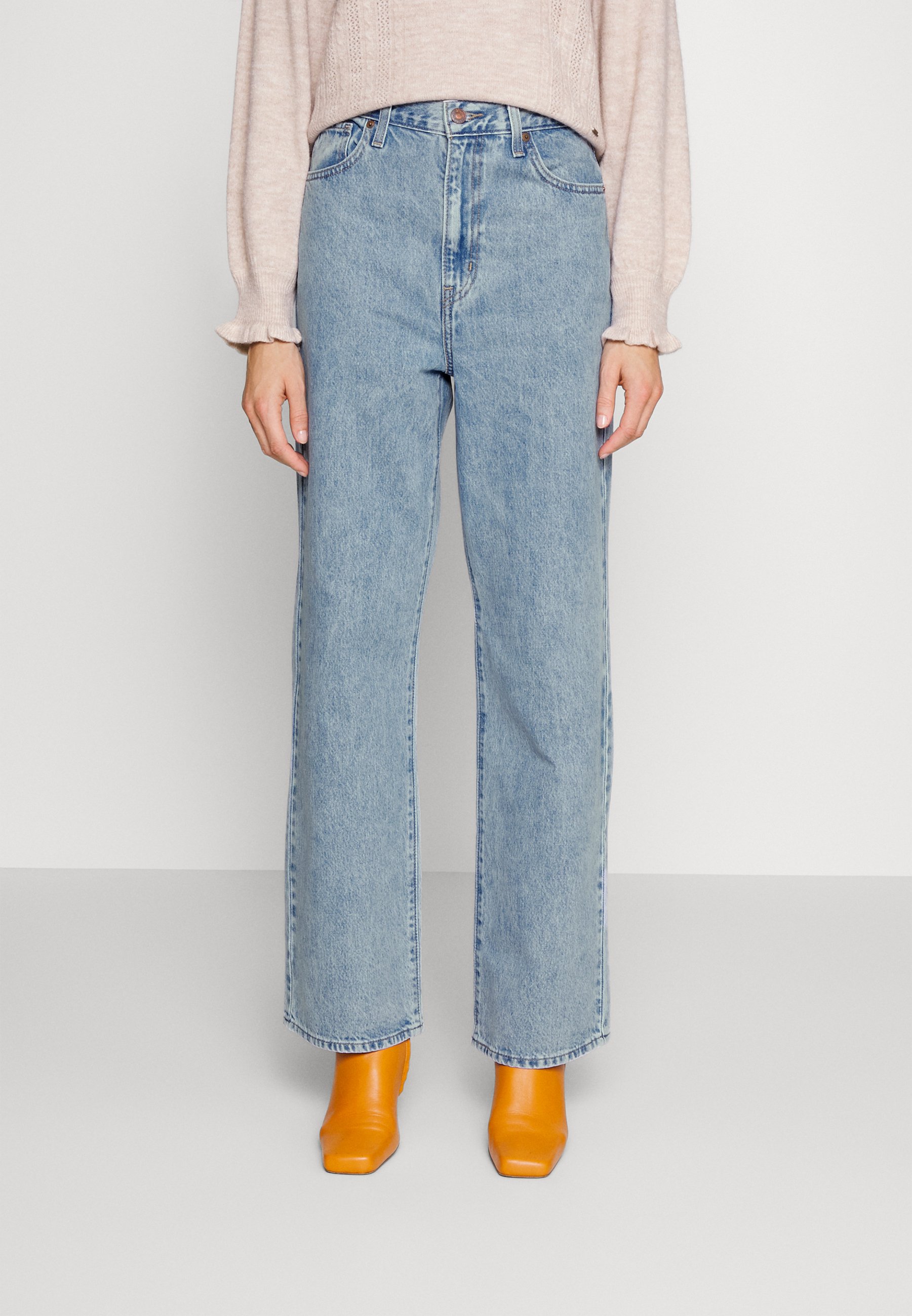 Levi's® HIGH WAISTED STRAIGHT - Straight leg jeans - charlie glow up/light-blue denim