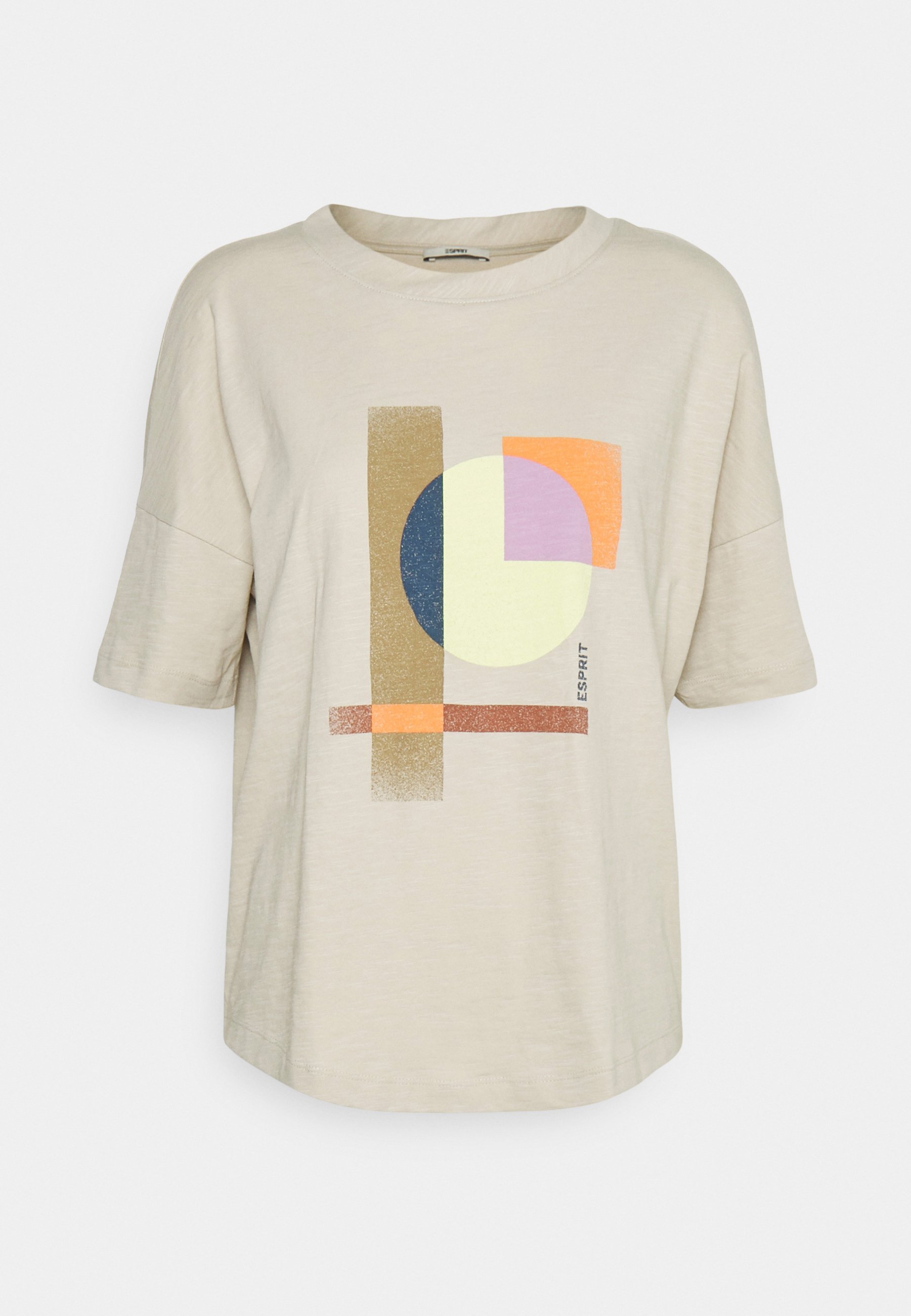 Esprit TEE - Print T-shirt - light taupe/taupe