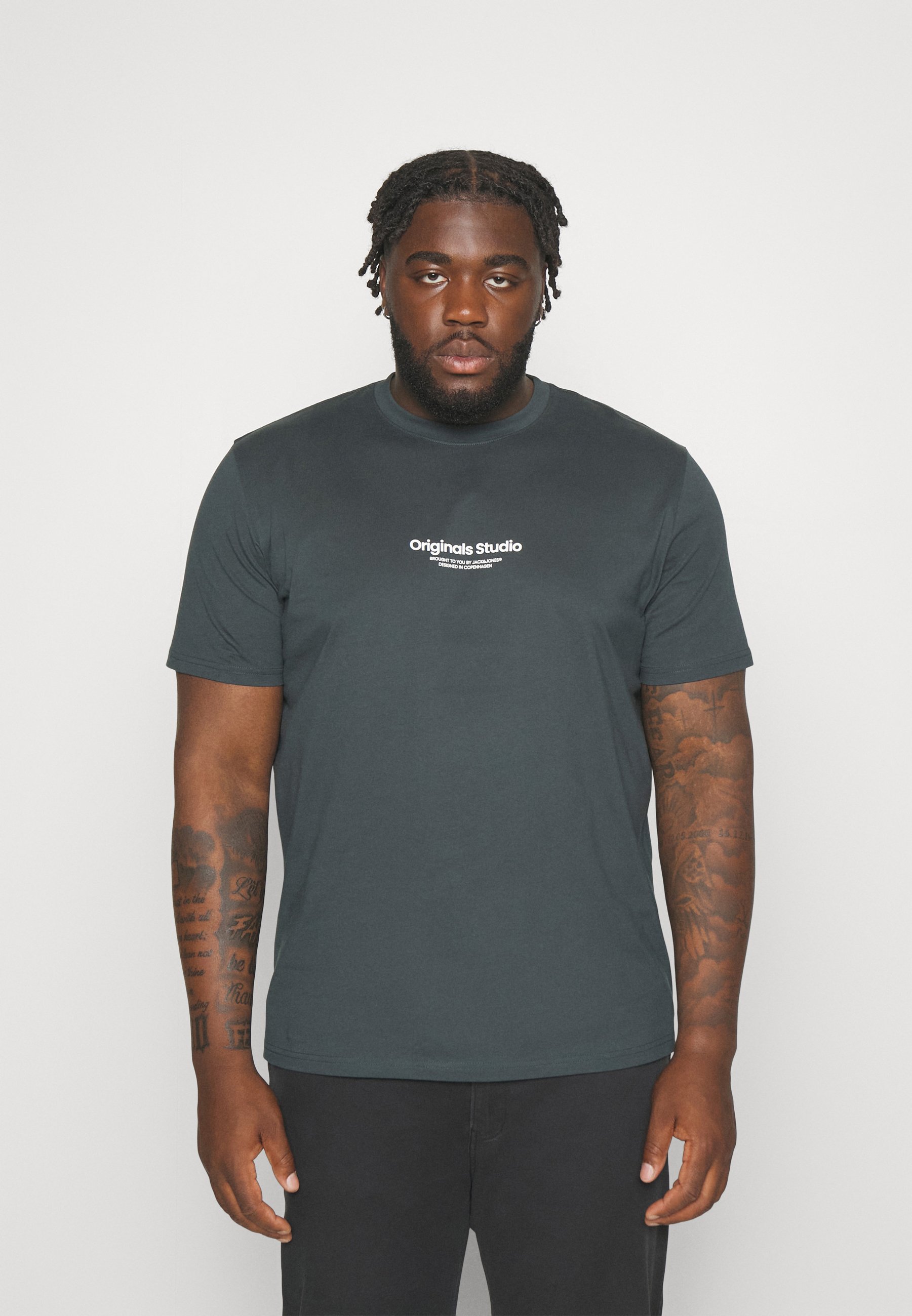 Jack &Jones JORVESTERBRO CREW NECK NOOS PLS - Print T-shirt - magical forest/green