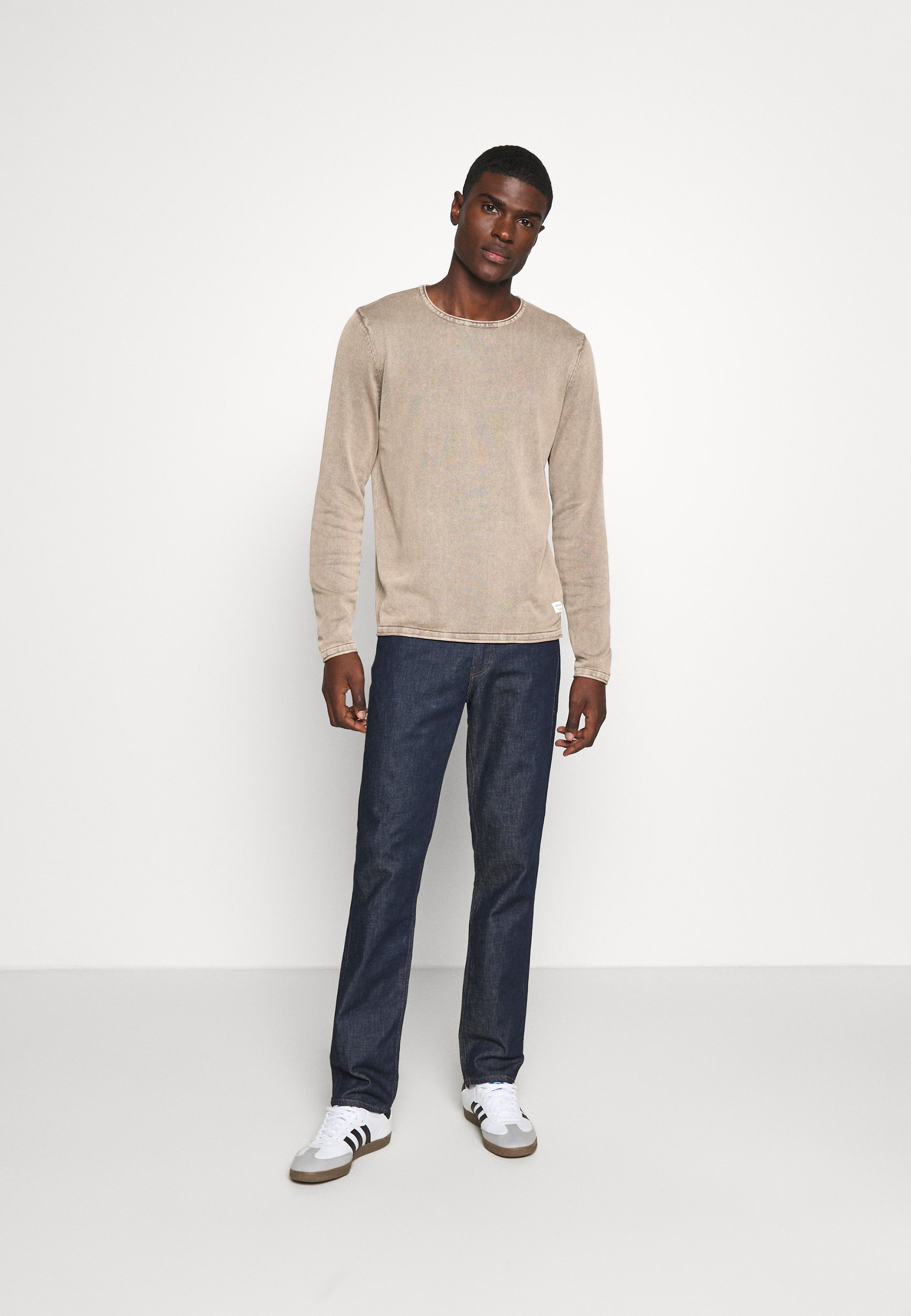 Jack &Jones JJELEO CREW NECK NOOS - Jumper - crockery/beige