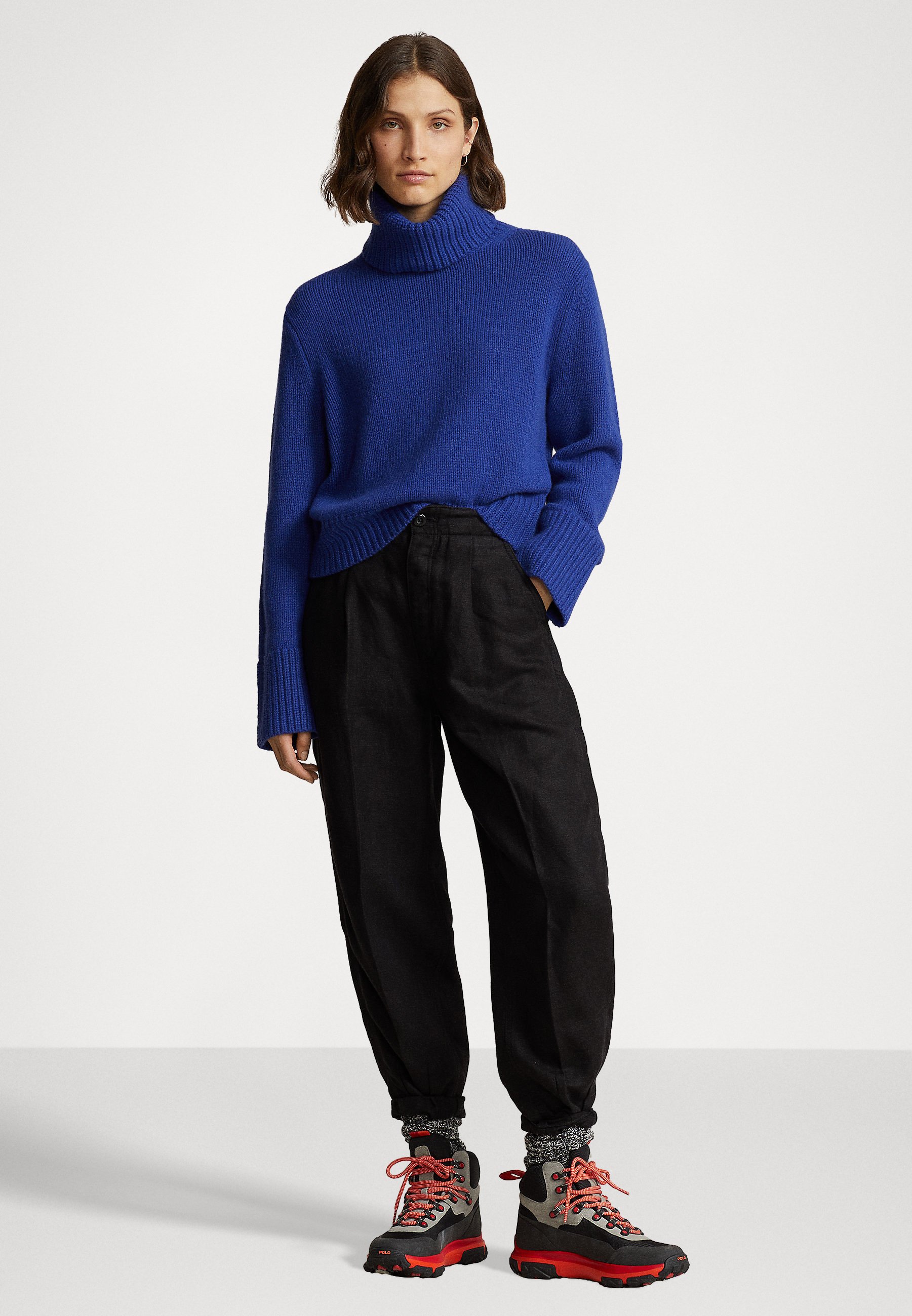 Polo Ralph Lauren LONG SLEEVE - Jumper - sporting royal/light blue