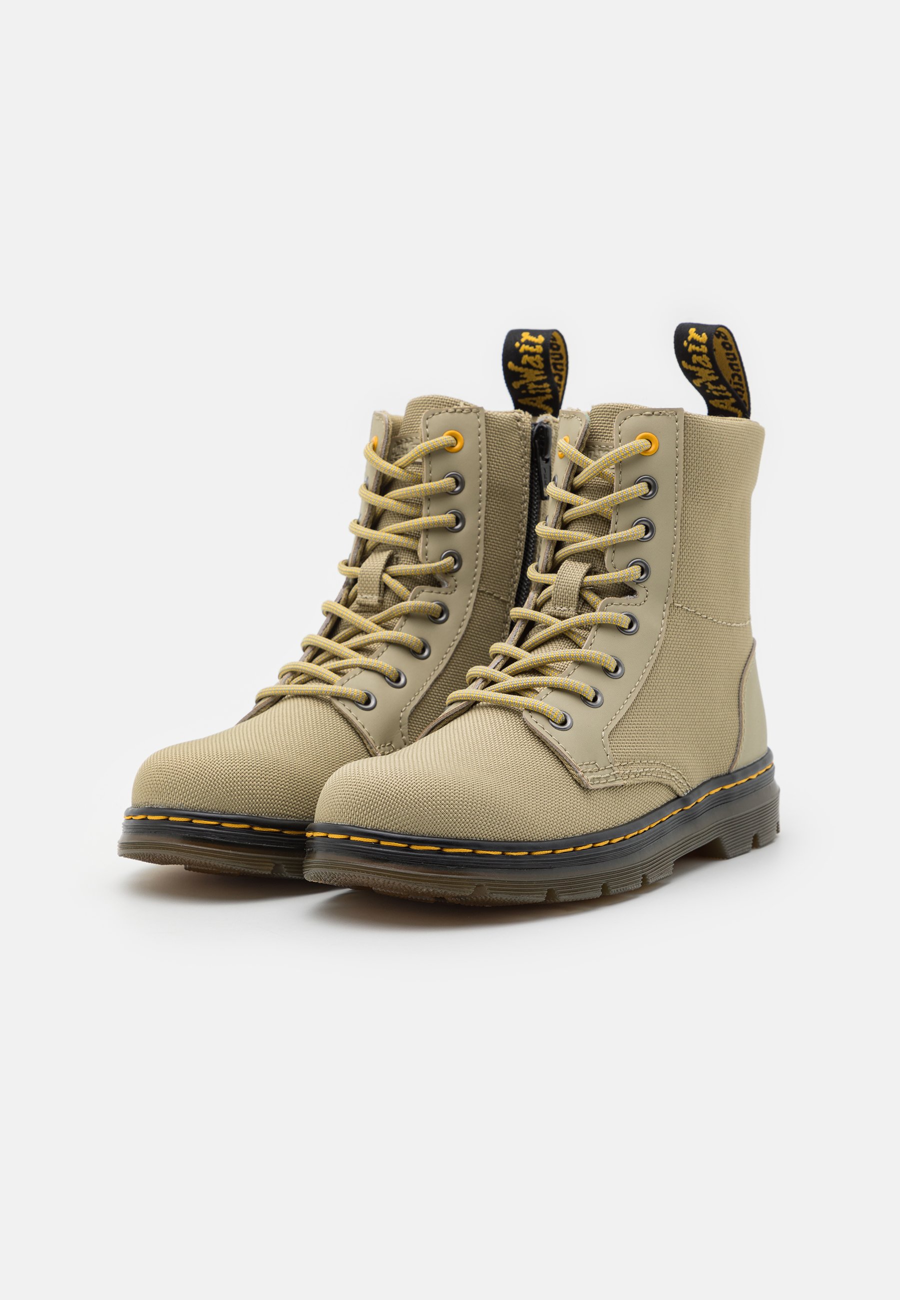 Dr. Martens COMBS UNISEX - Lace-up ankle boots - pale olive/olive