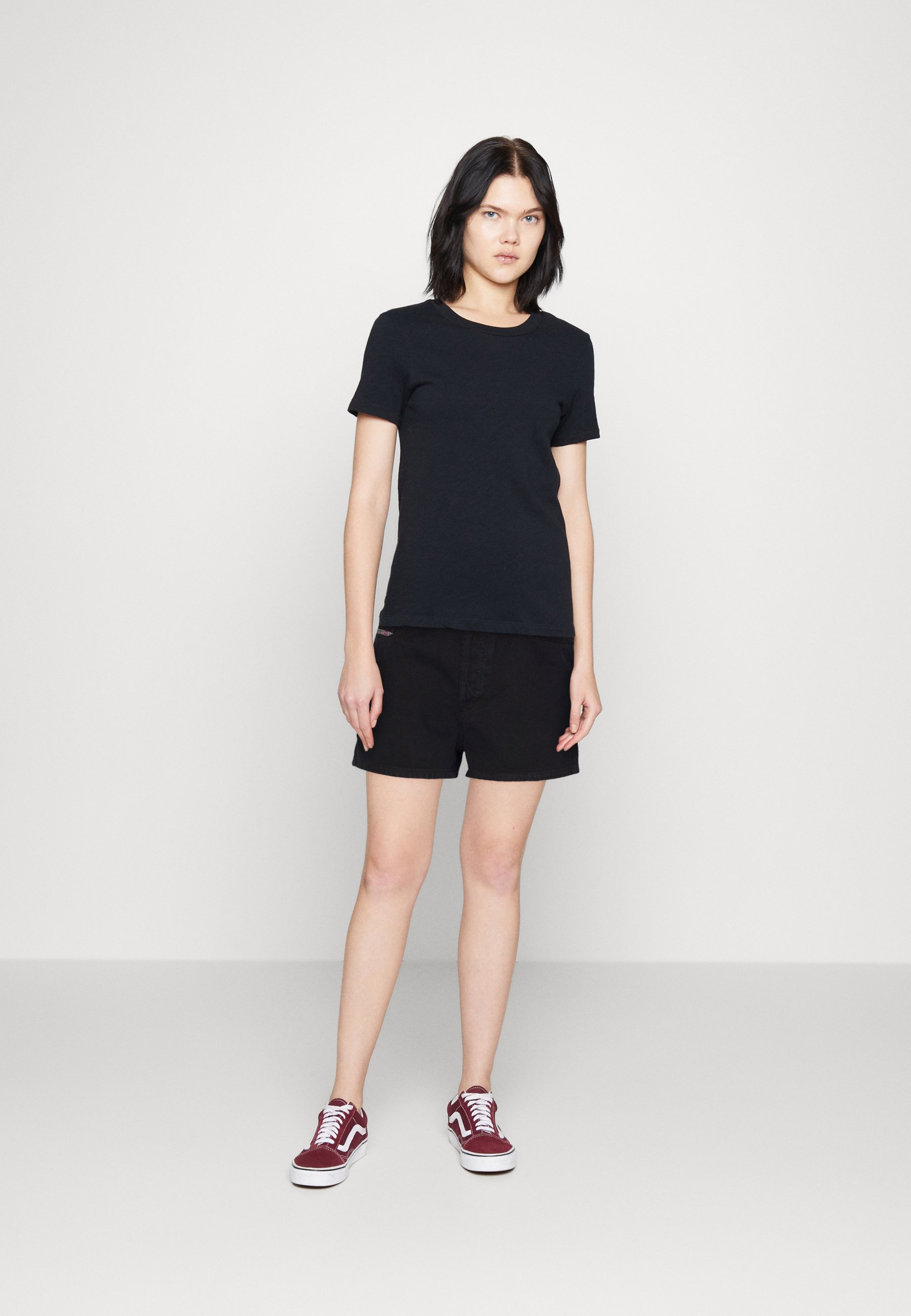 Diesel Denim shorts - black/black denim
