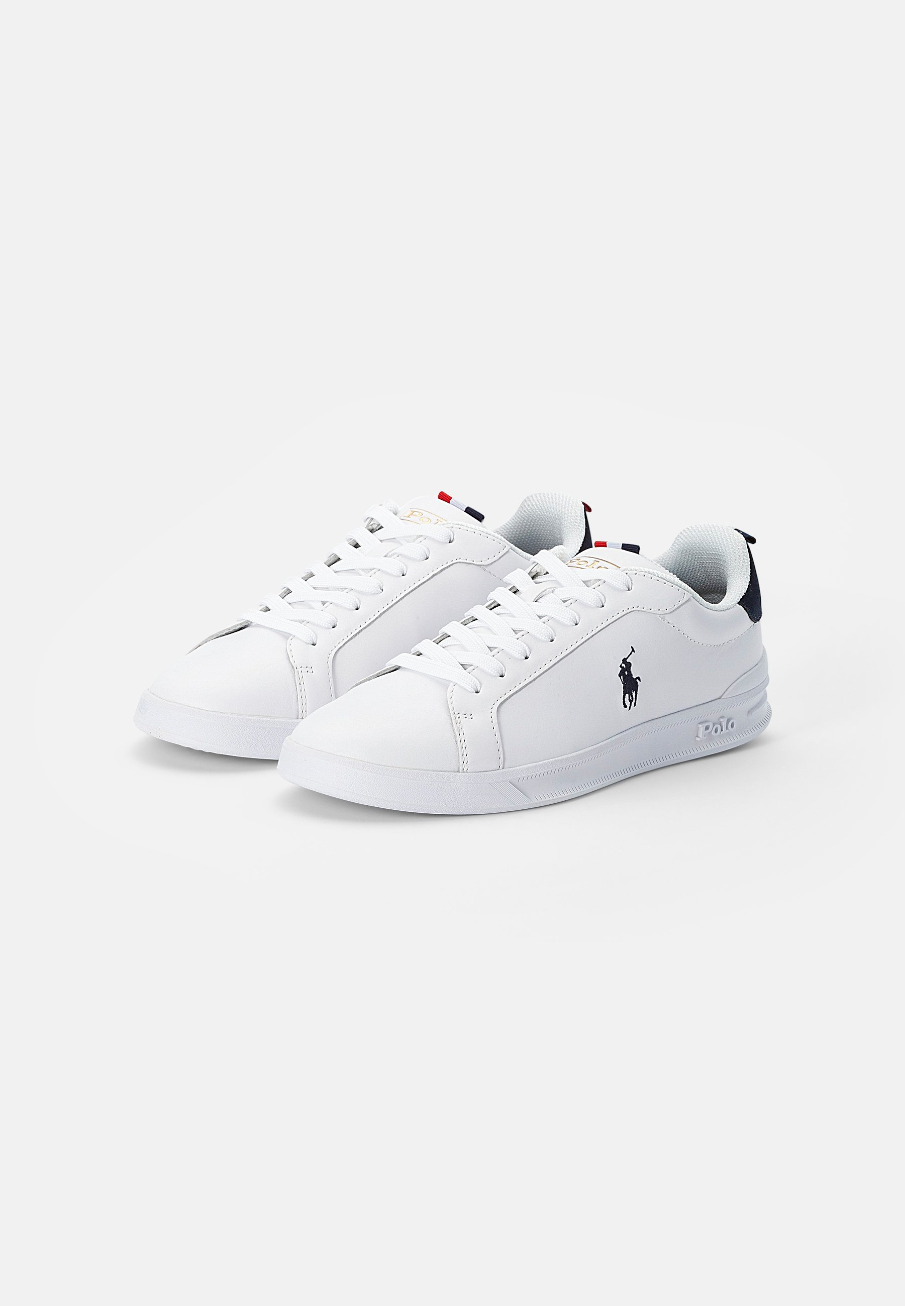 Polo Ralph Lauren TOP LACE UNISEX - Trainers - white/navy/red/white