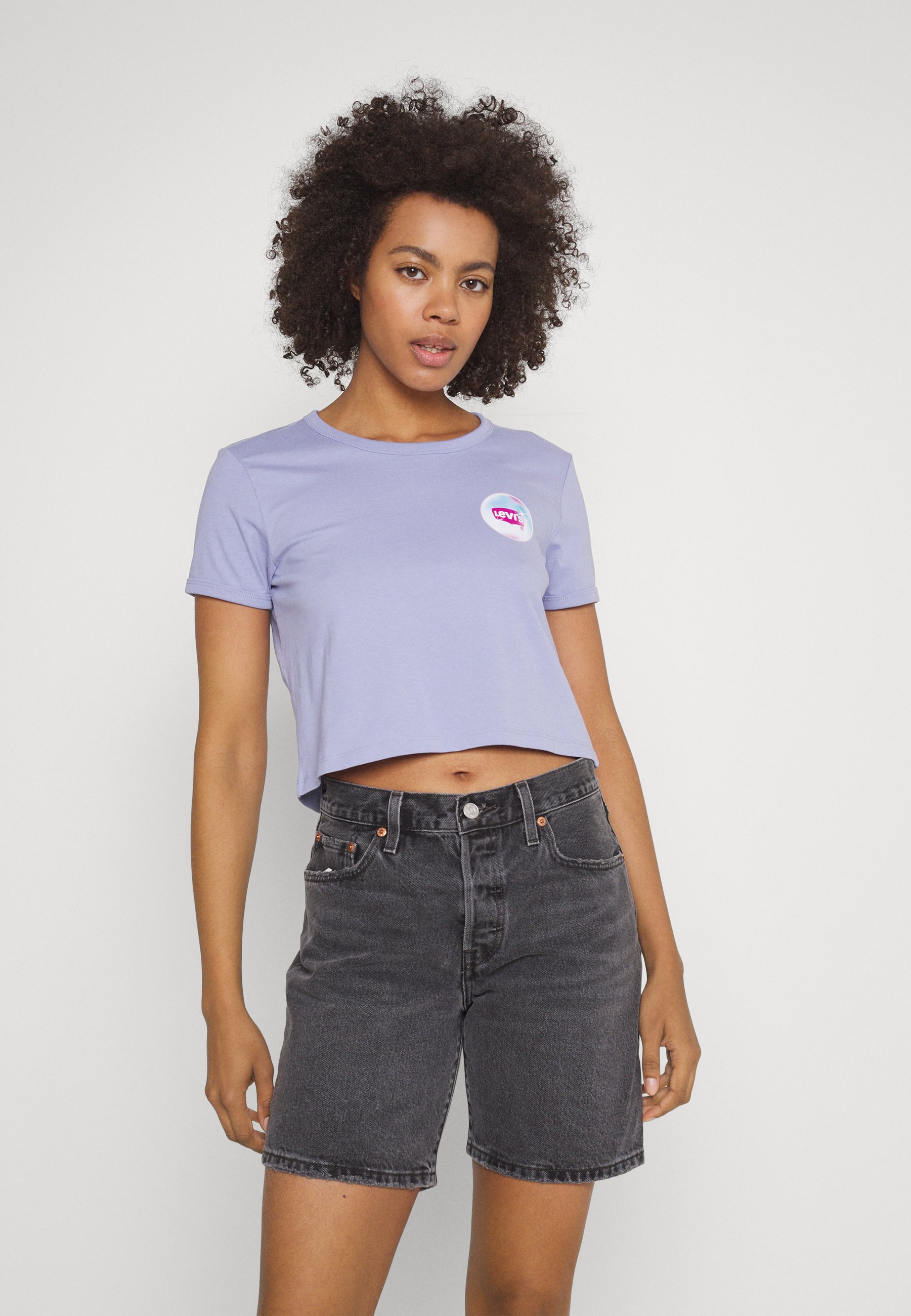 Levi's® GRAPHIC HOMEROOM TEE - Print T-shirt - blues/blue