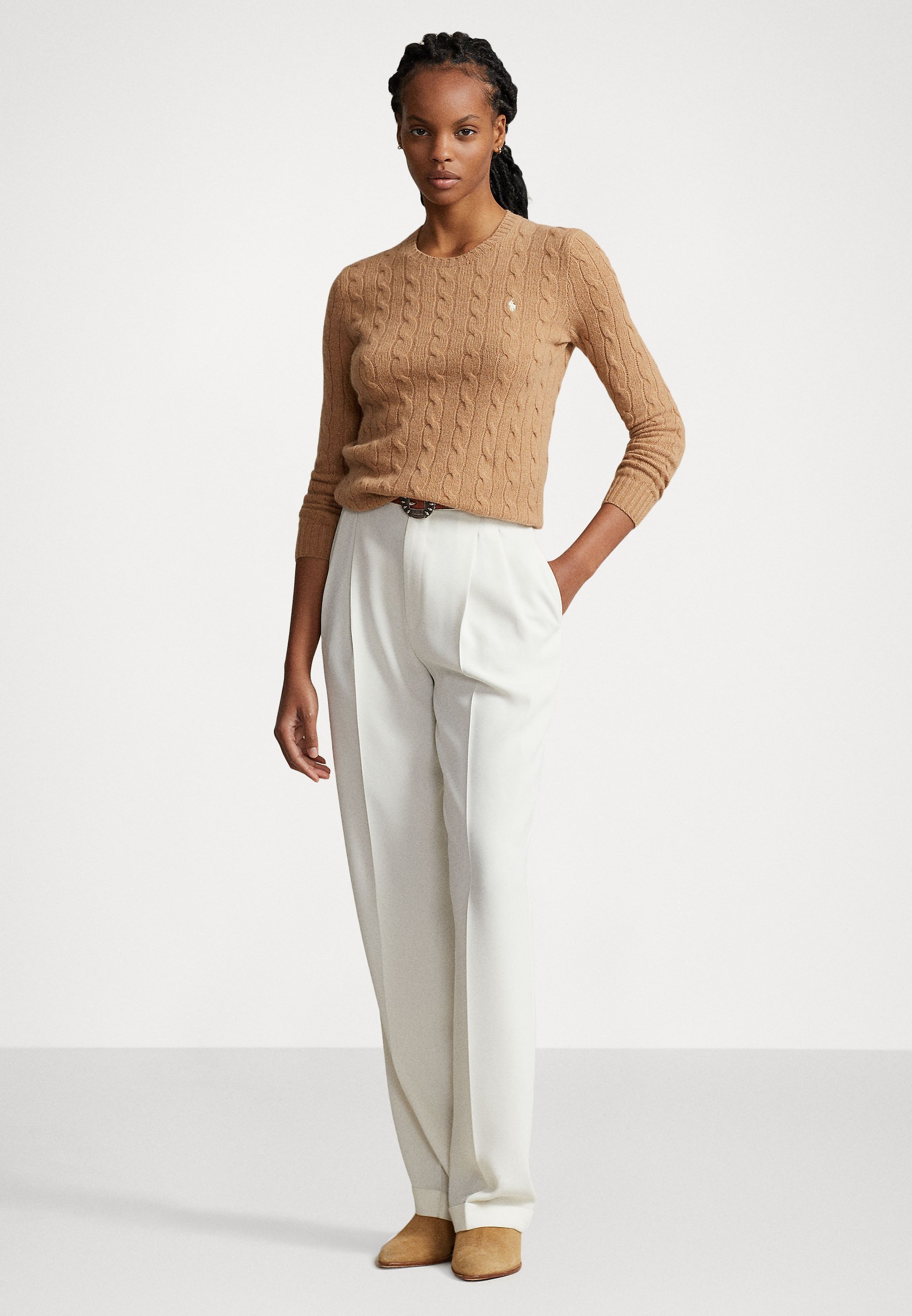 Polo Ralph Lauren JULIANNA LONG SLEEVE - Jumper - collection camel melange/camel