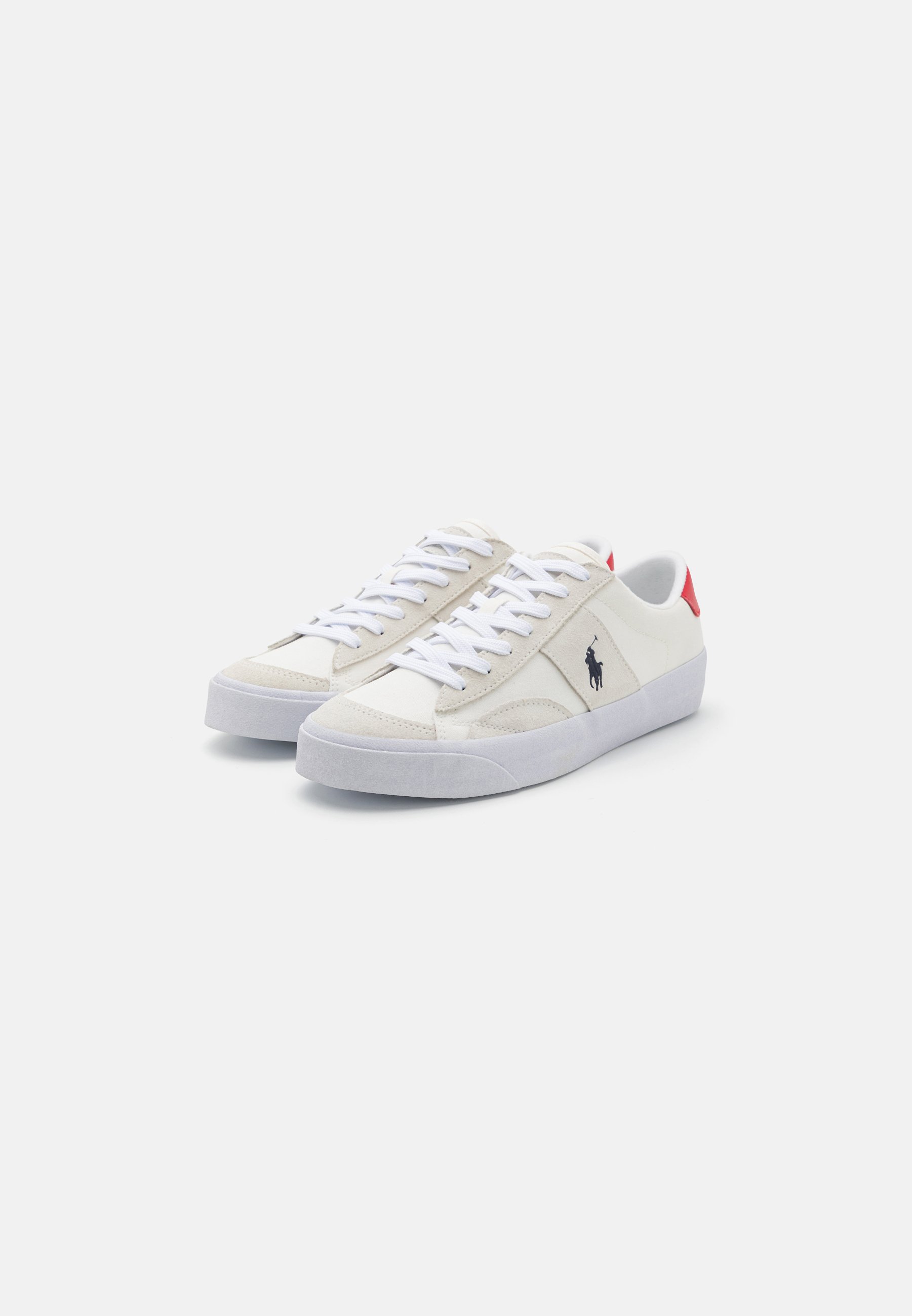 Polo Ralph Lauren SAYER SPORT LACE UNISEX - Trainers - deckwash white/red/navy/white