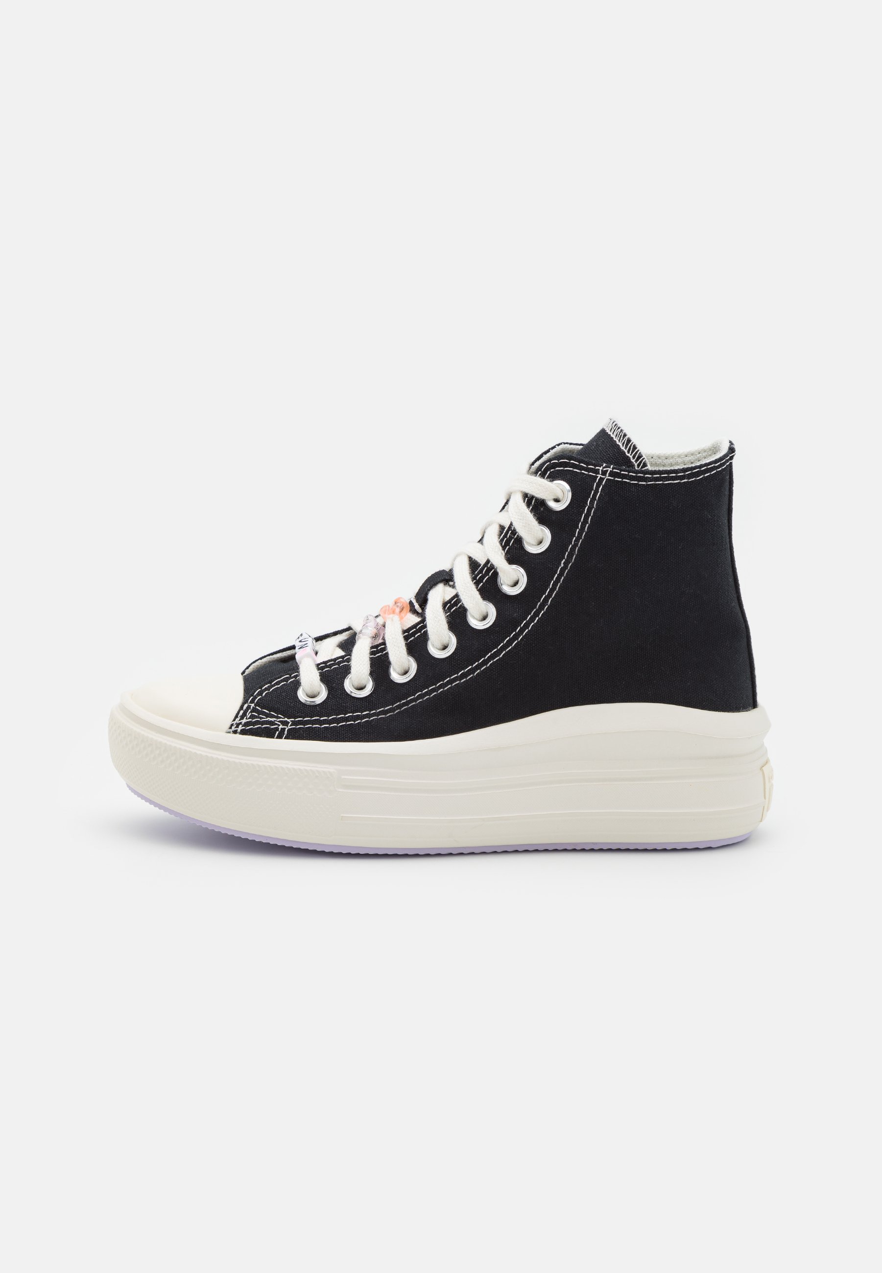Converse CHUCK TAYLOR ALL STAR MOVE - High-top trainers - black/vapor violet/black