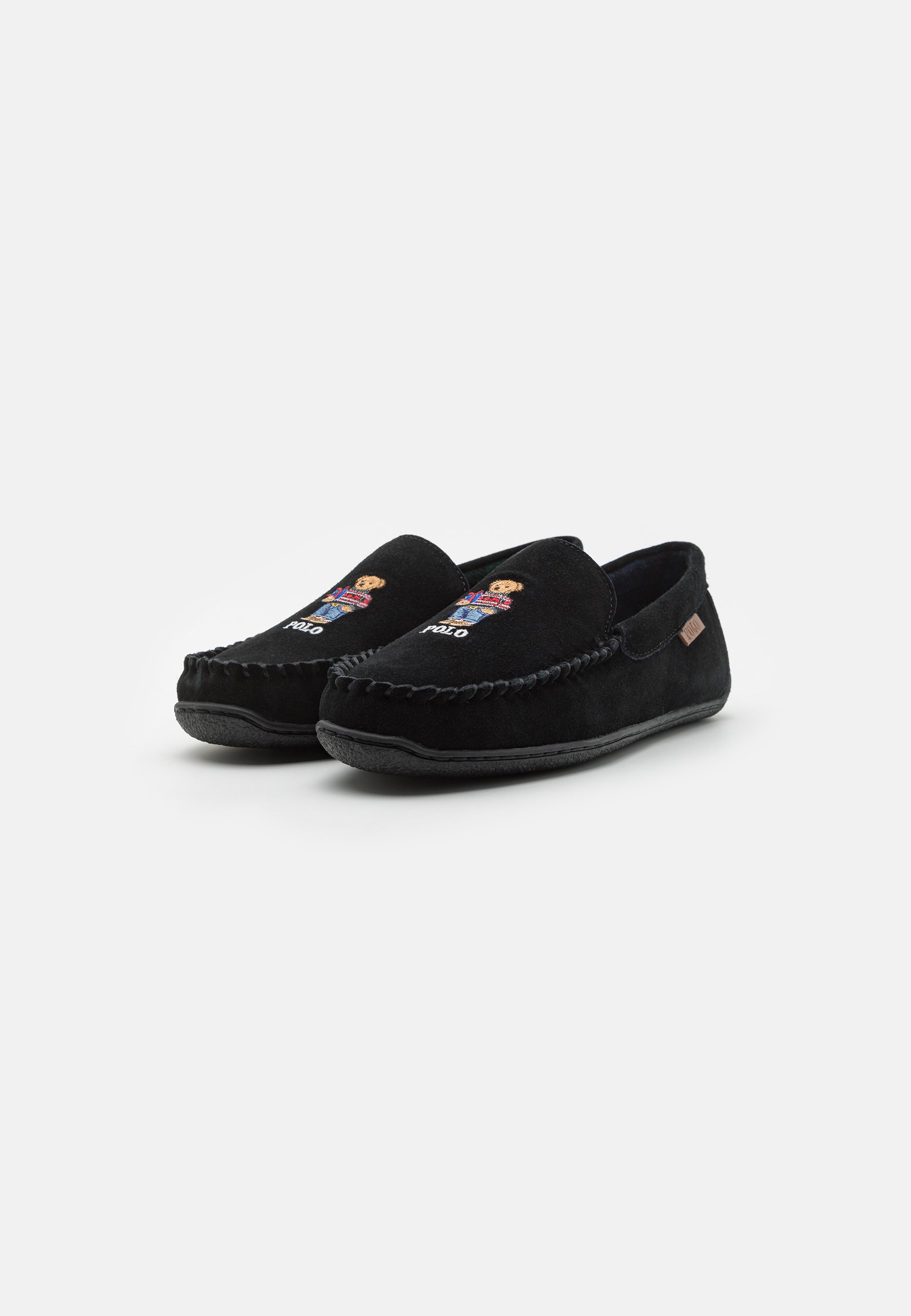 Polo Ralph Lauren BRENAN BEAR CASUAL SHOE LOAFER - Slippers - black
