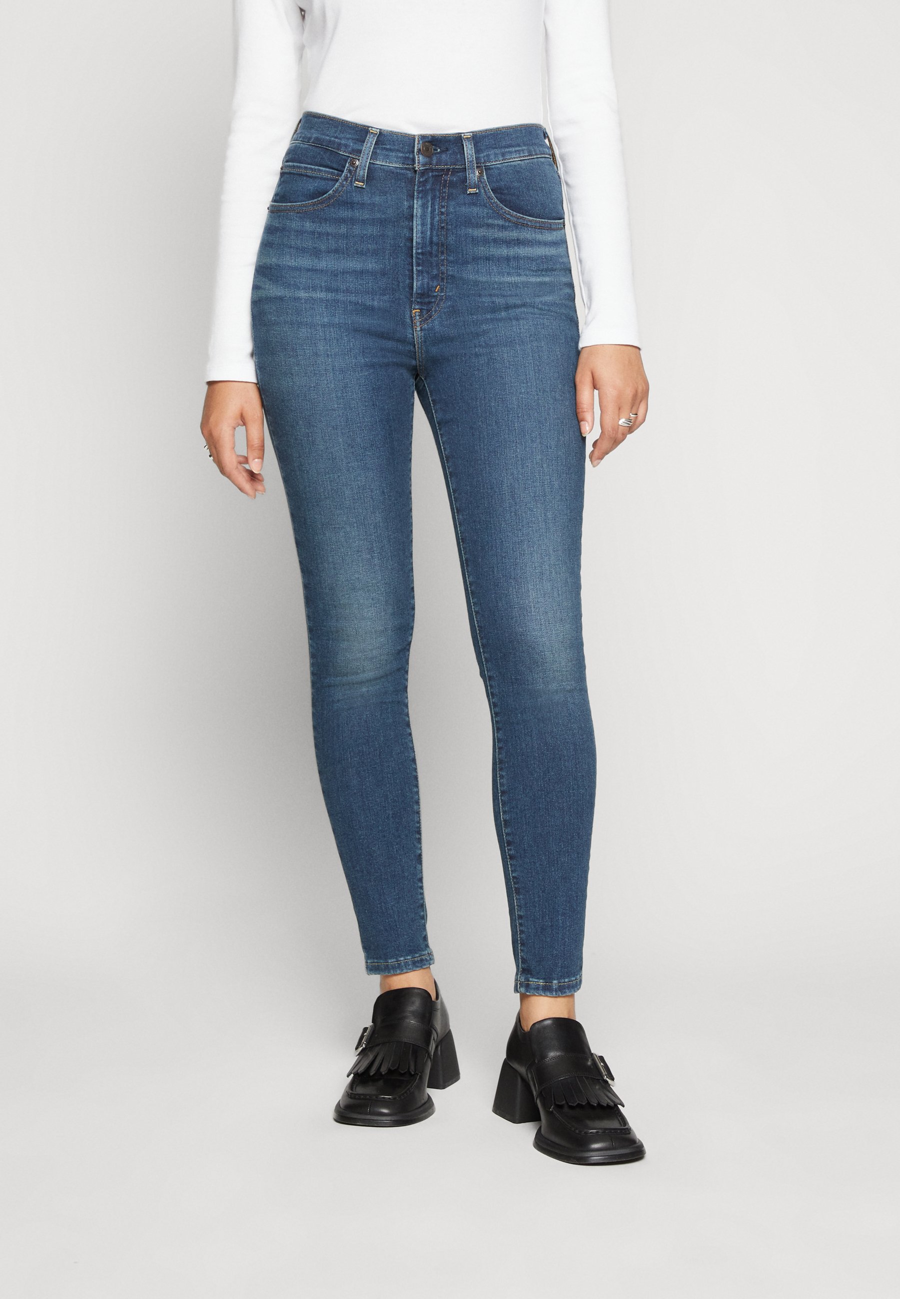Levi's® RETRO HIGH SKINNY - Jeans Skinny Fit - valuable time/dark-blue denim