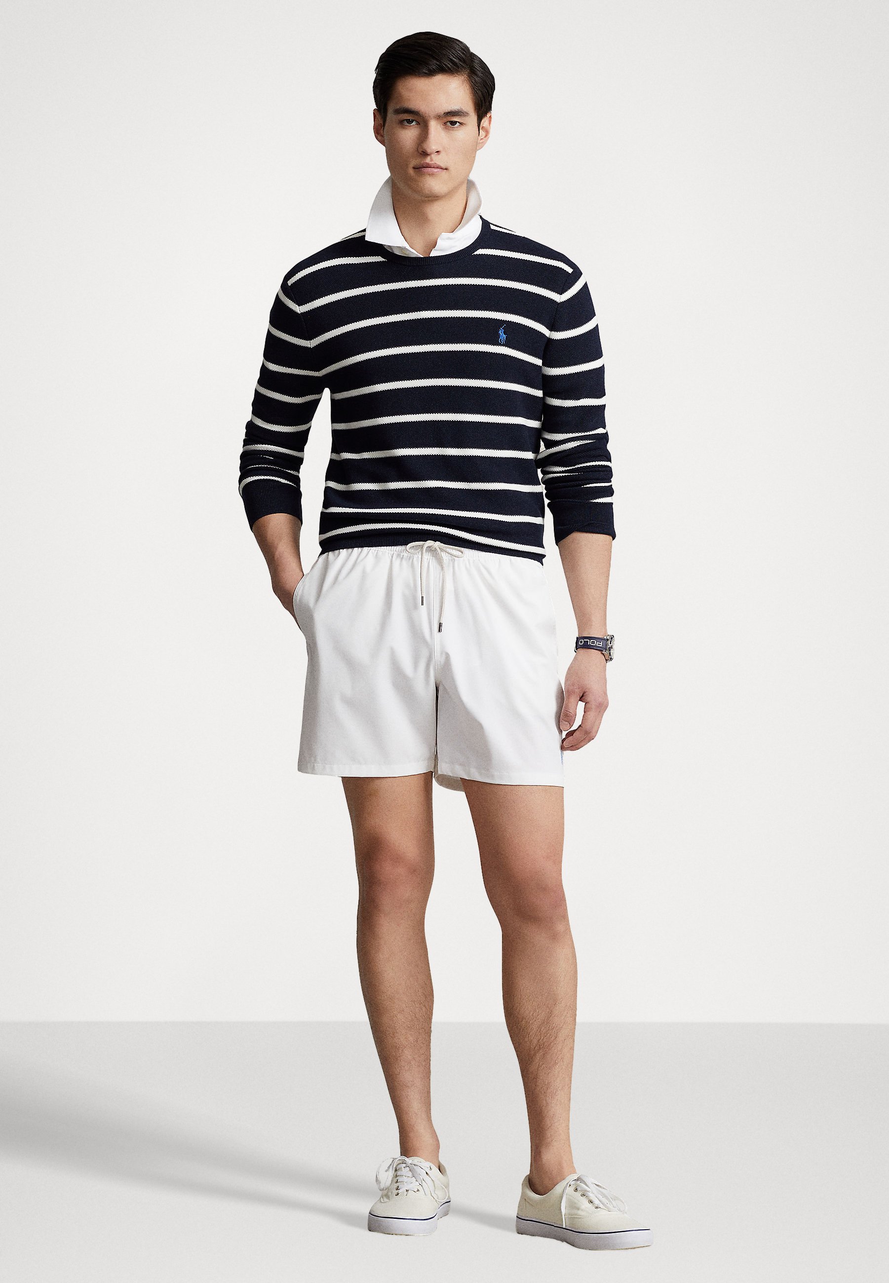 Polo Ralph Lauren TRAVELLER SWIMMING TRUNK - Swimming shorts - white