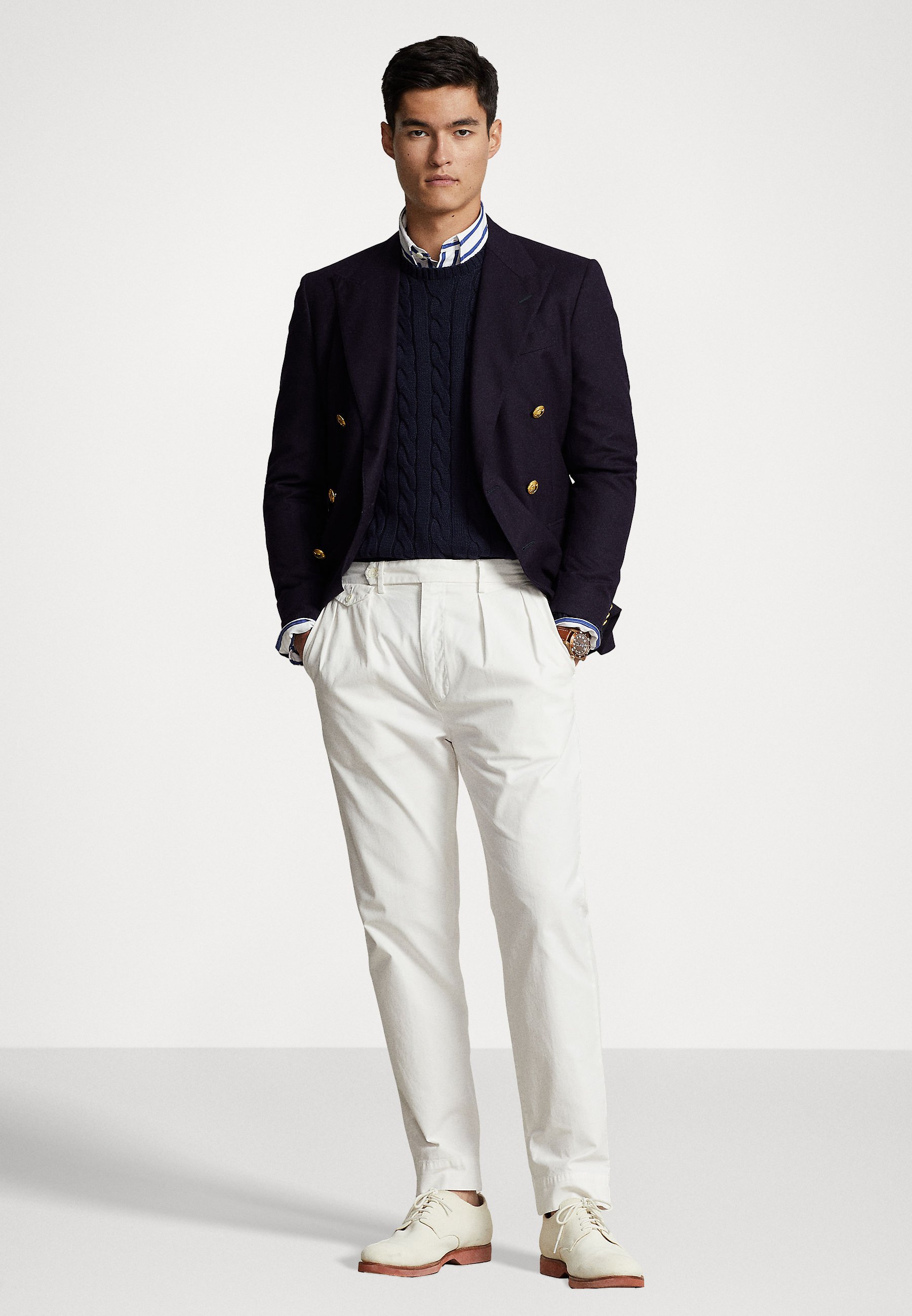 Polo Ralph Lauren DRIVER LONG SLEEVE - Jumper - hunter navy/dark blue