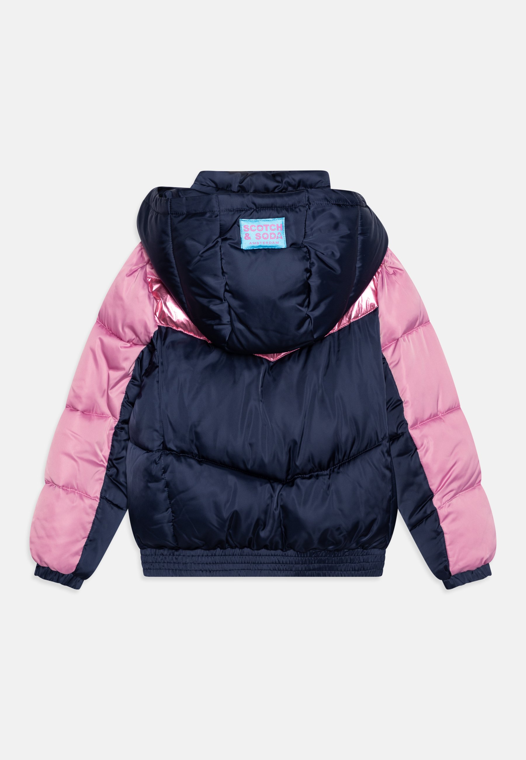 Scotch & Soda METALLIC COLOURBLOCK - Winter jacket - pink