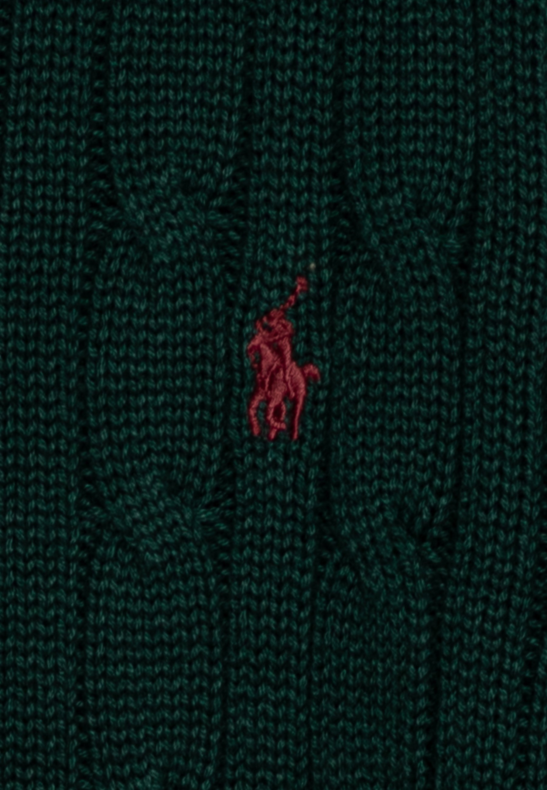 Polo Ralph Lauren CABLE  - Jumper - moss agate/evergreen