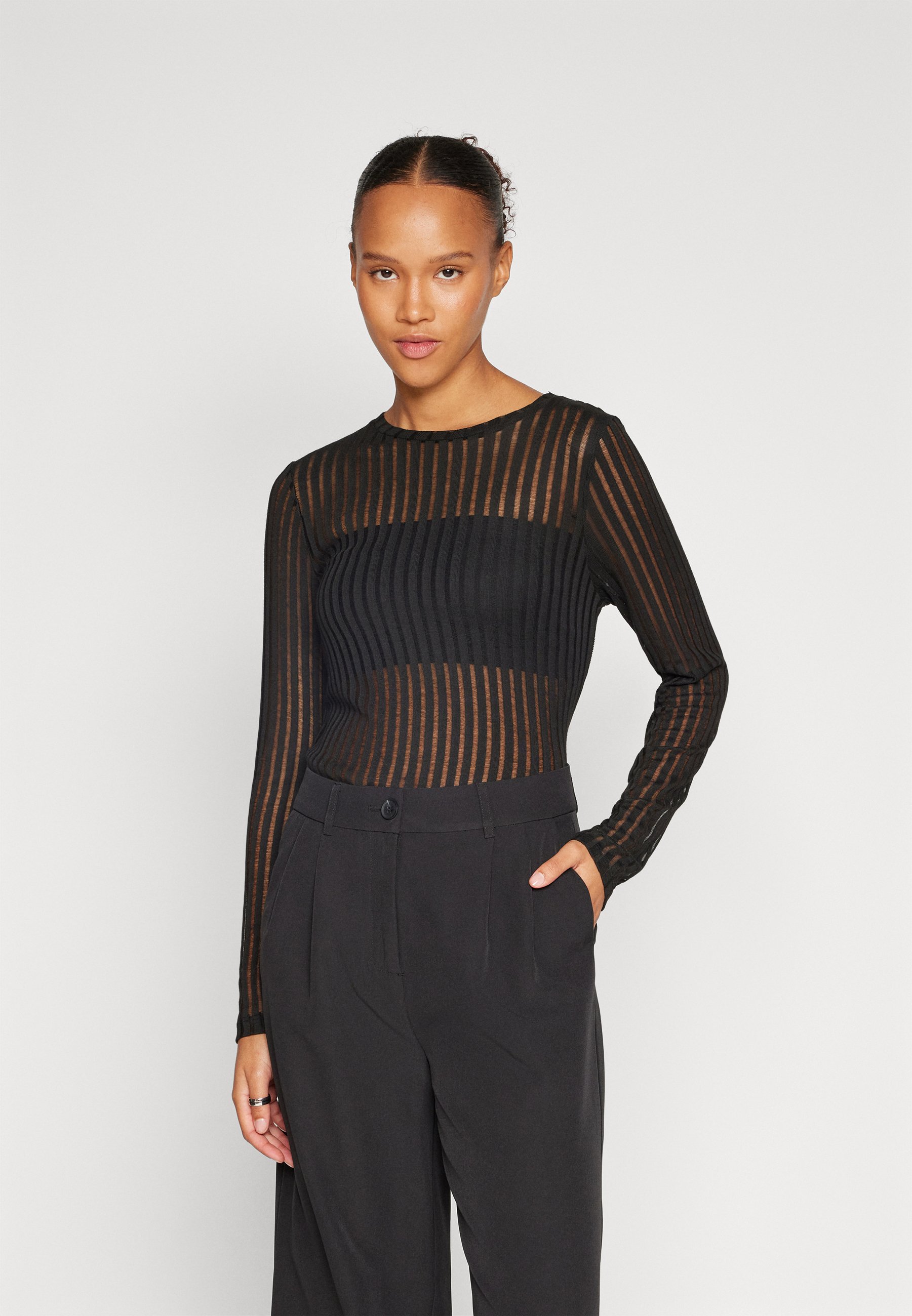 ONLY ONLSENIA  - Long sleeved top - black