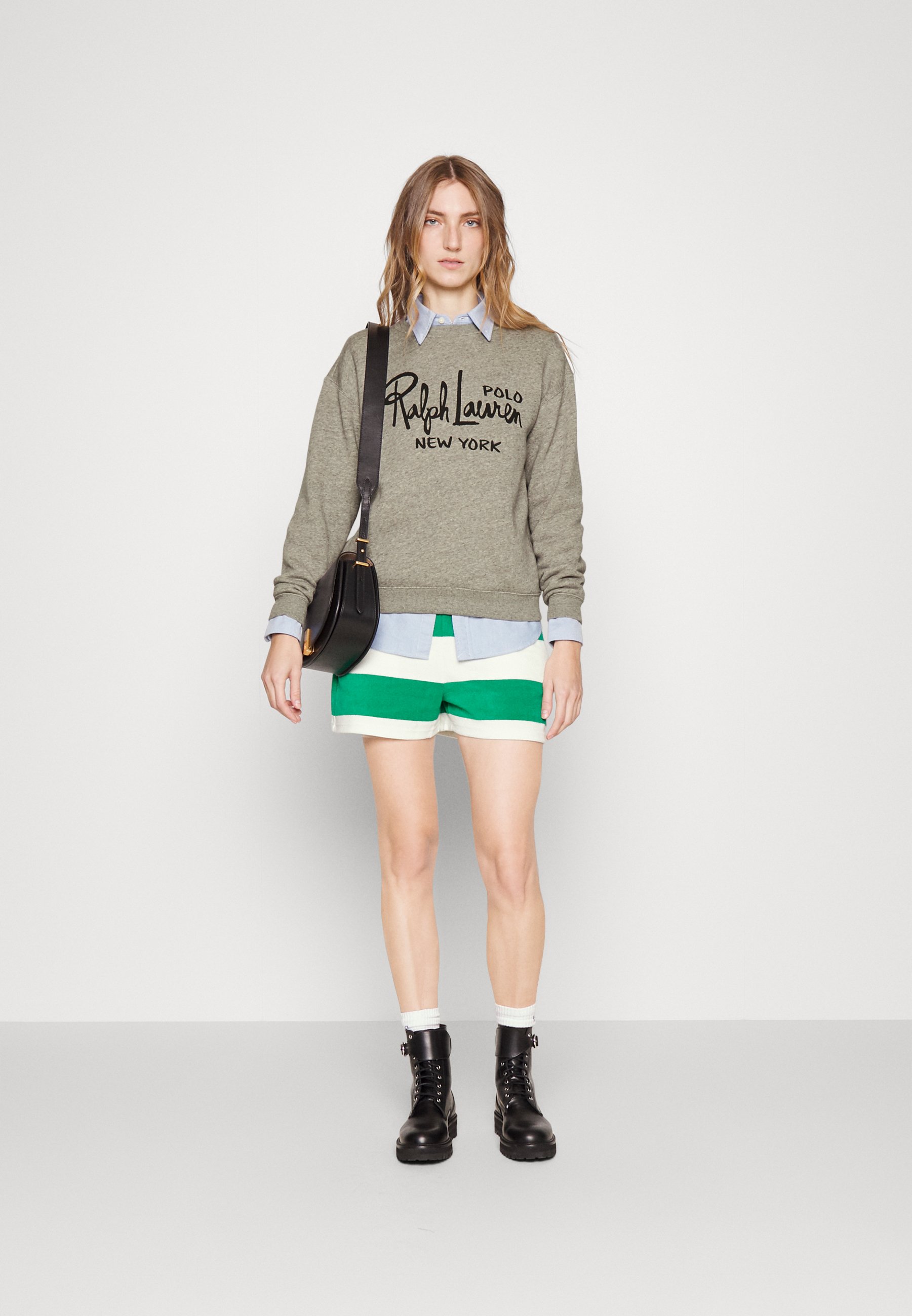 Polo Ralph Lauren MTHBK LONG SLEEVE SHIRT - Sweatshirt - dark vintage heather/grey