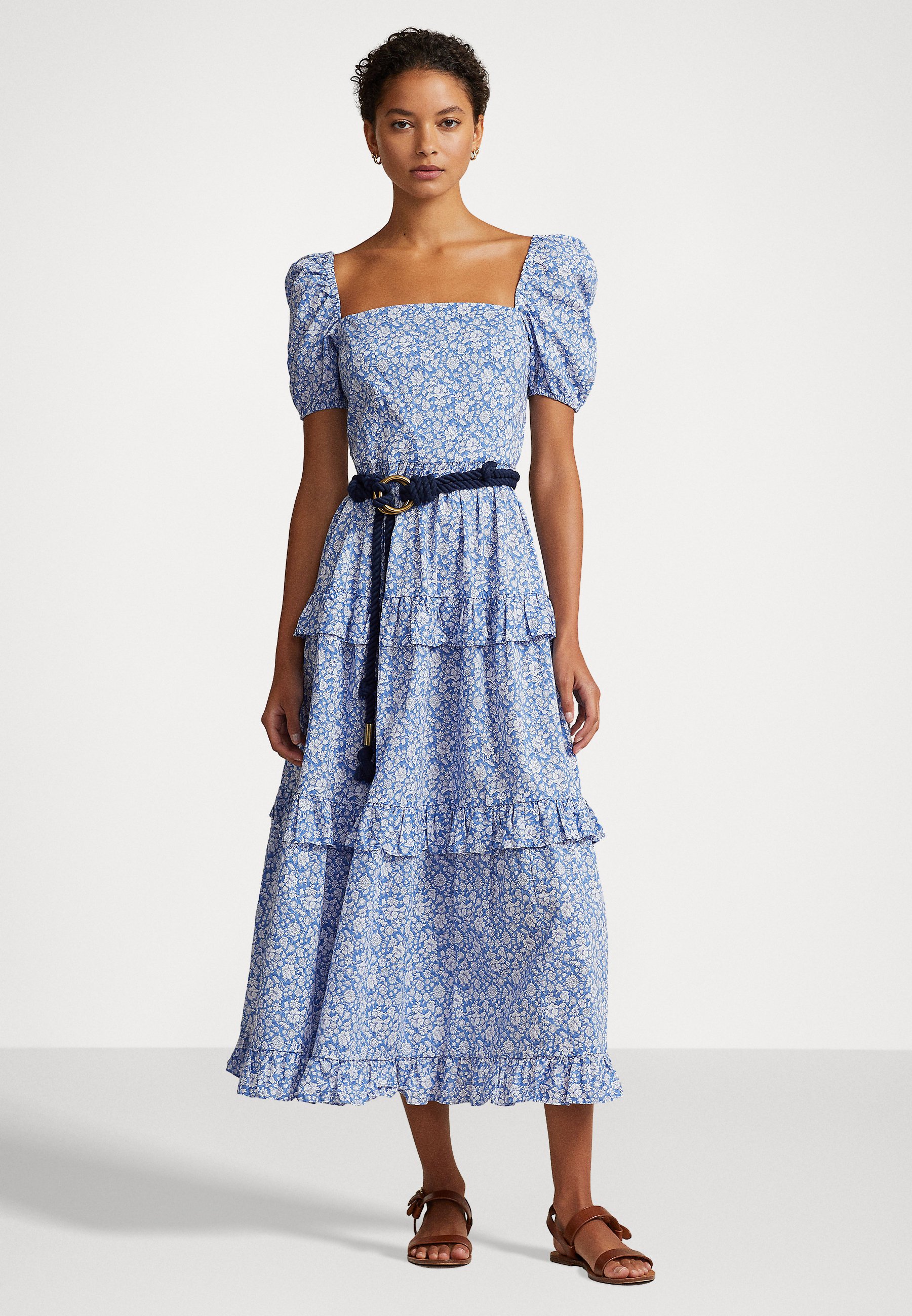 Polo Ralph Lauren SHORT SLEEVE DRESS - Day dress - blue