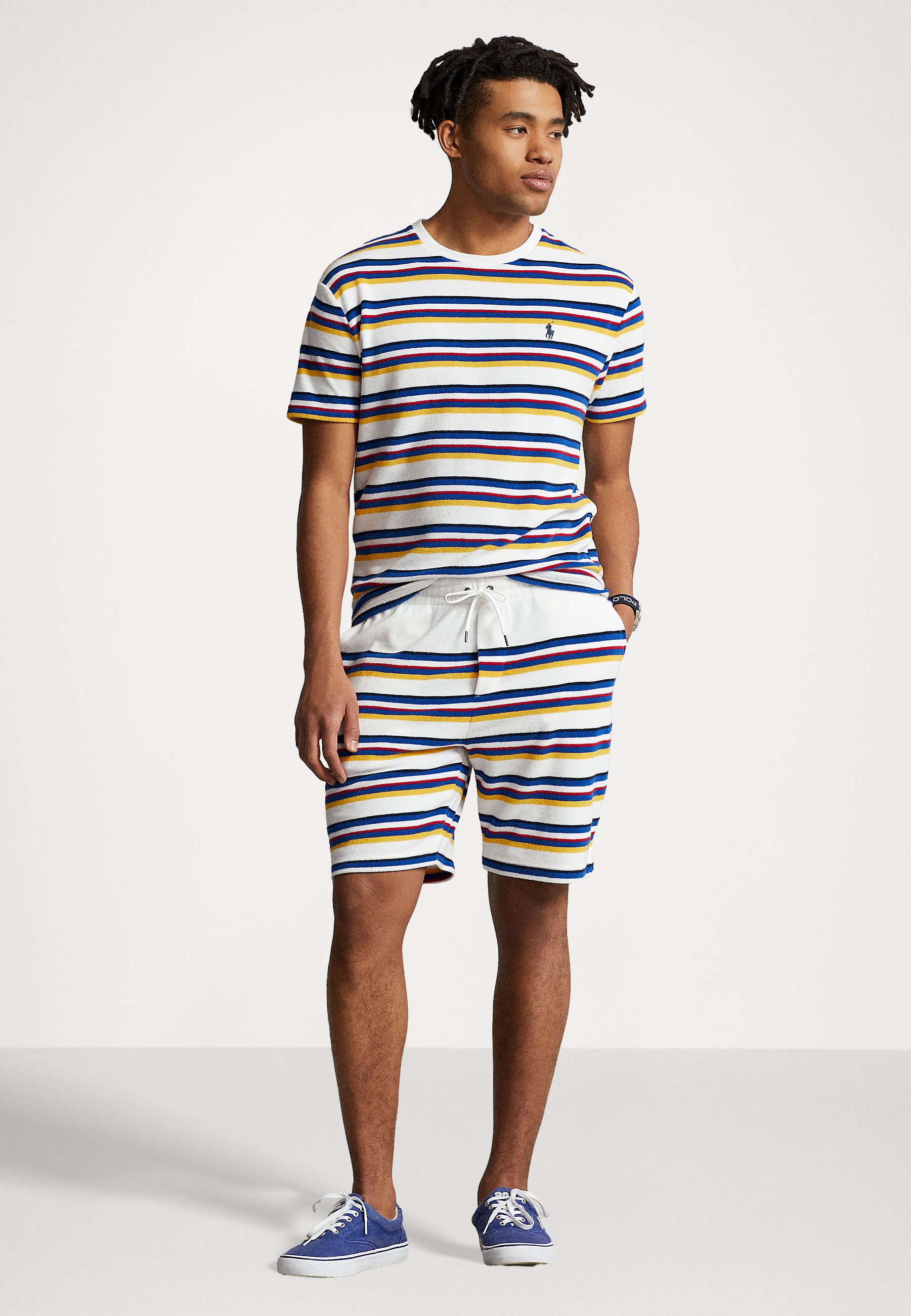 Polo Ralph Lauren SHORT SLEEVE - Print T-shirt - white multi/white
