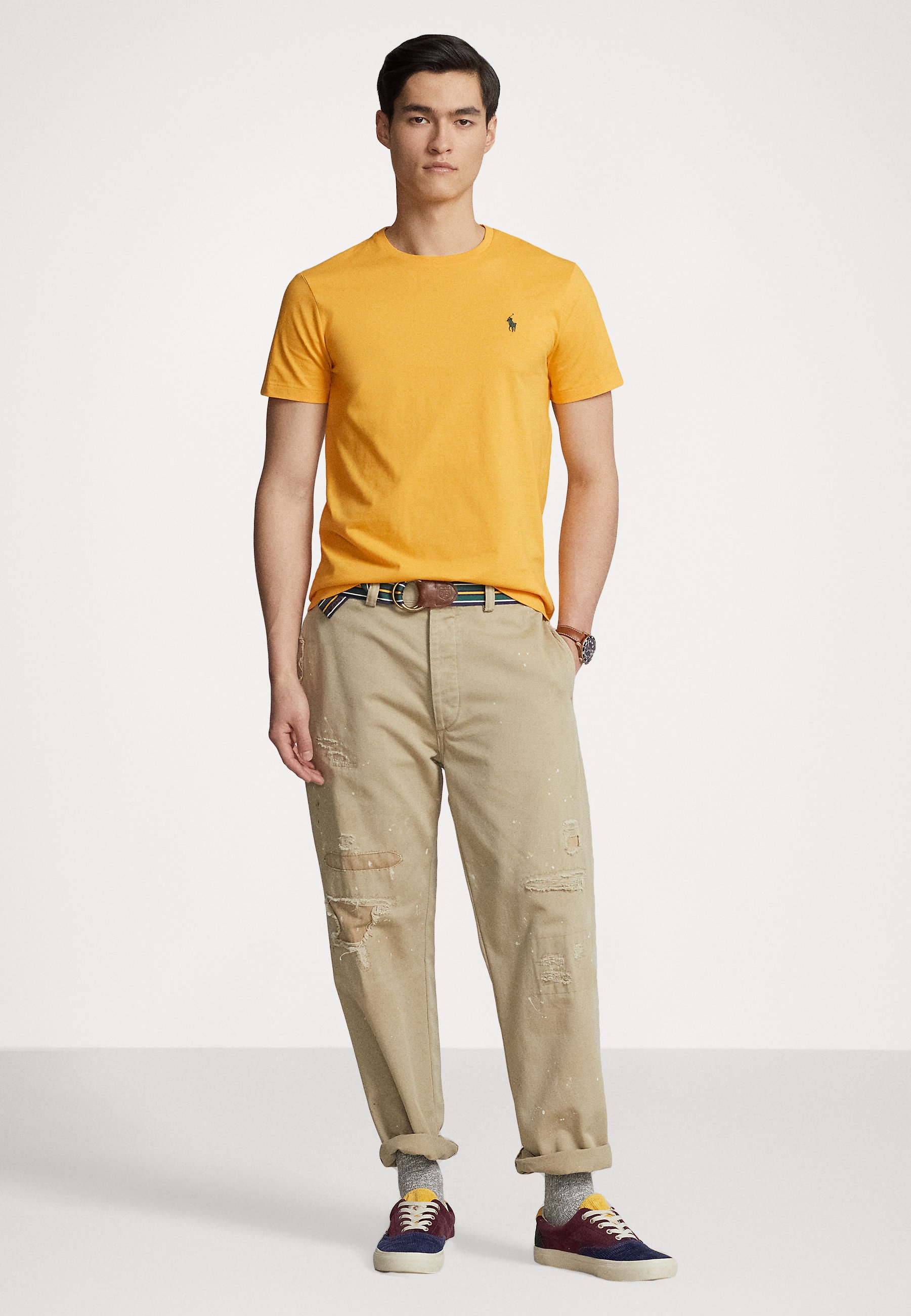 Polo Ralph Lauren SHORT SLEEVE - Basic T-shirt - gold bugle/yellow