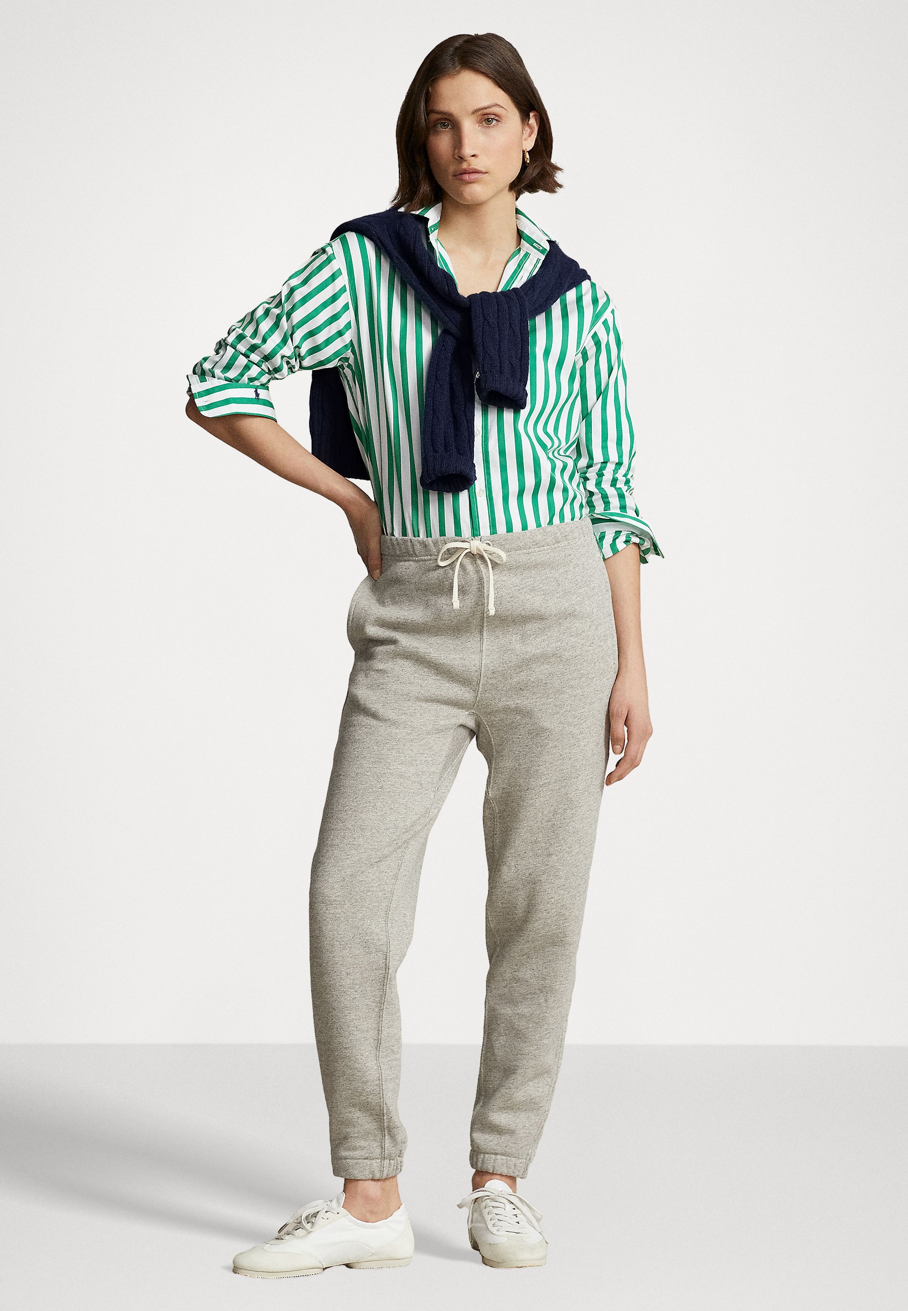 Polo Ralph Lauren SHIRT STRIPE - Button-down blouse -  green/white/green