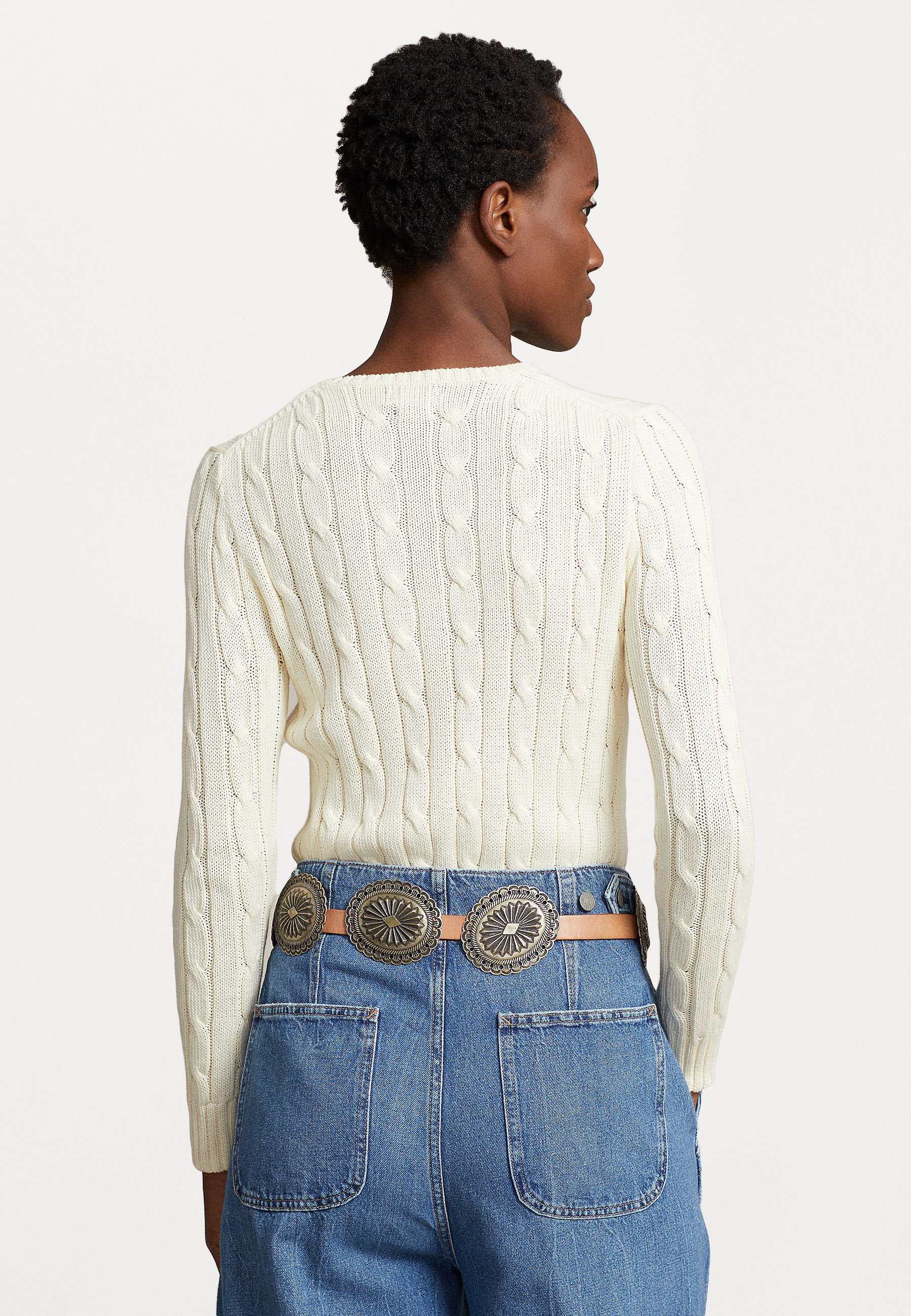 Polo Ralph Lauren JULIANNA LONG SLEEVE - Jumper - cream/off-white