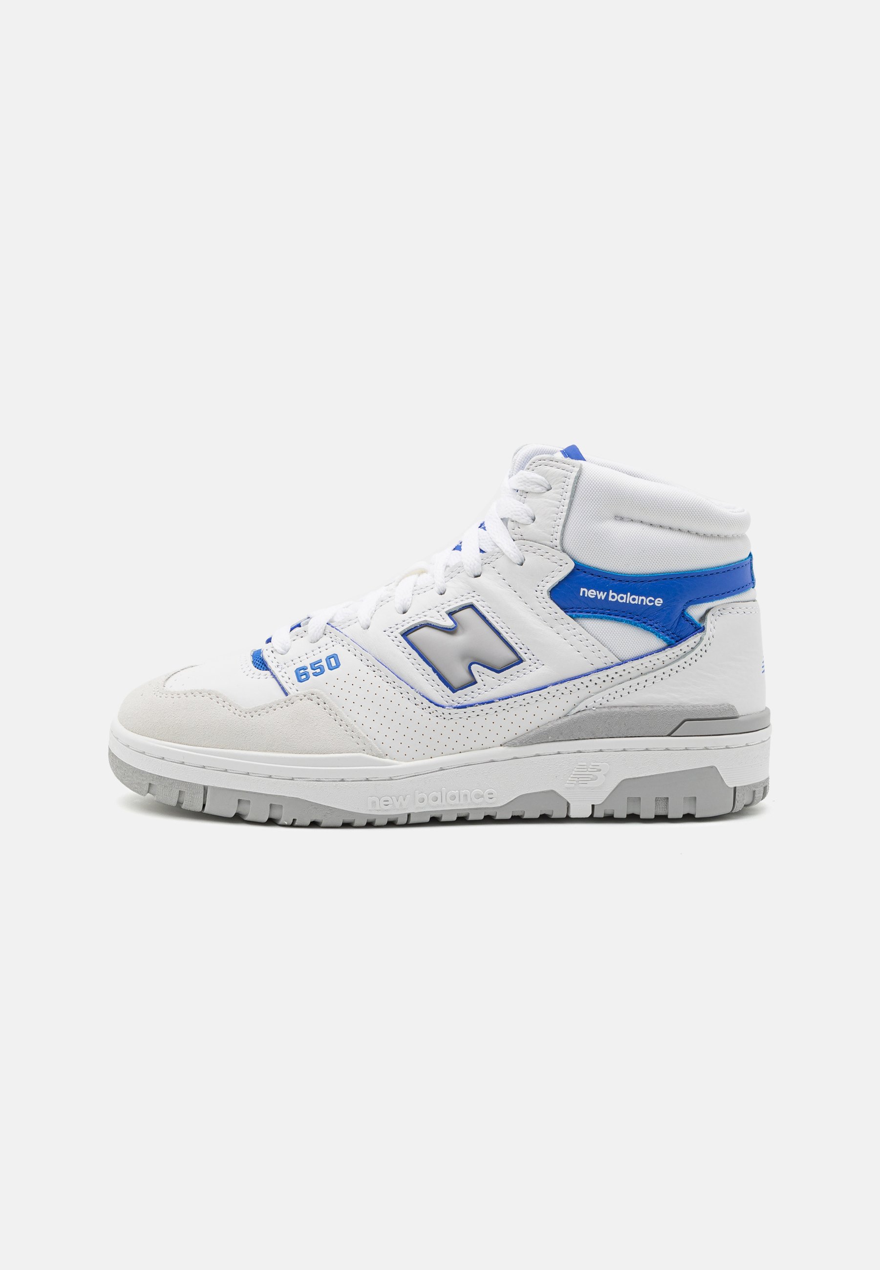 NB 650 UNISEX - High-top trainers - white/light blue/white