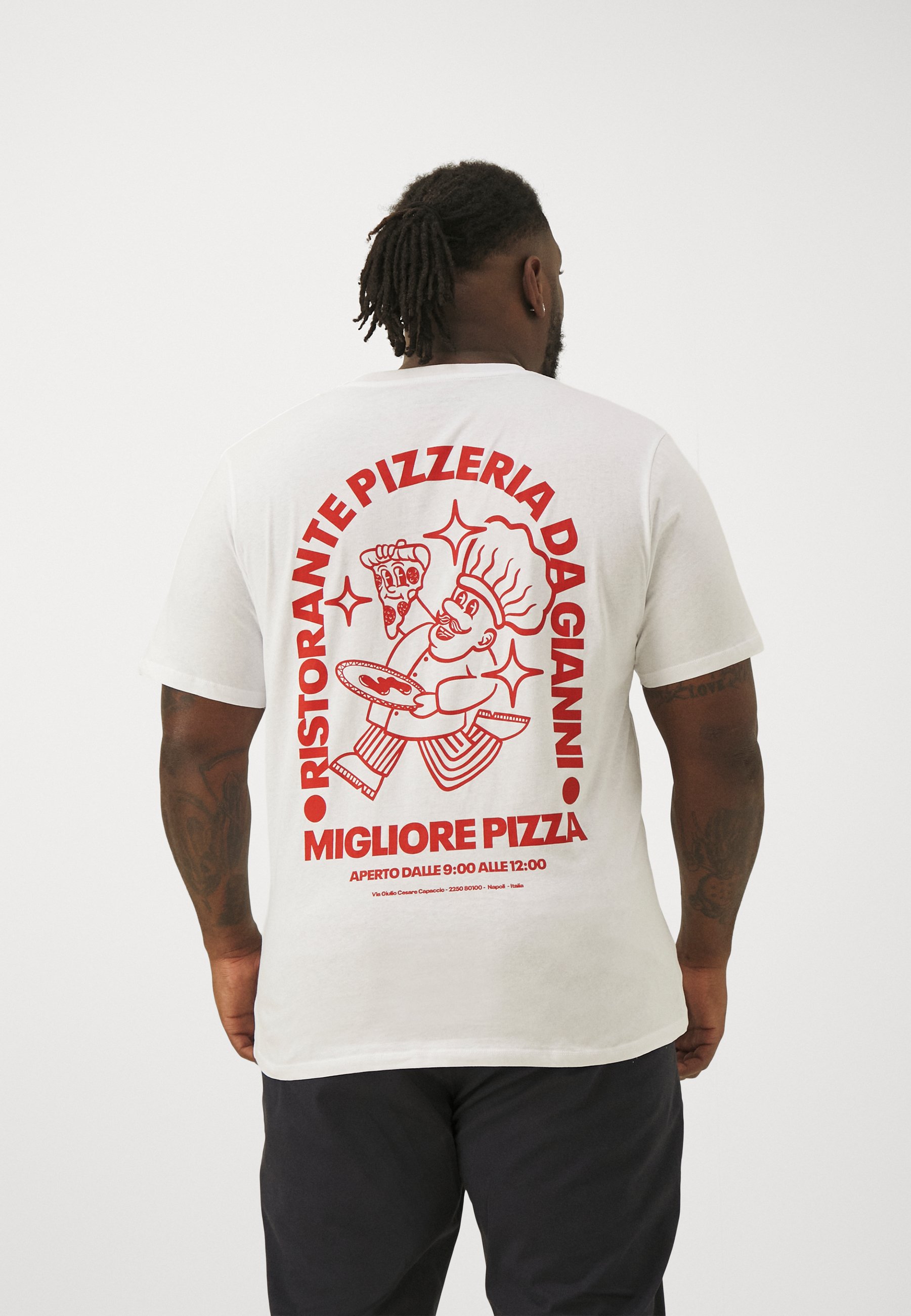 Jack &Jones JORGIANNIS TEE CREW NECK - Print T-shirt - white