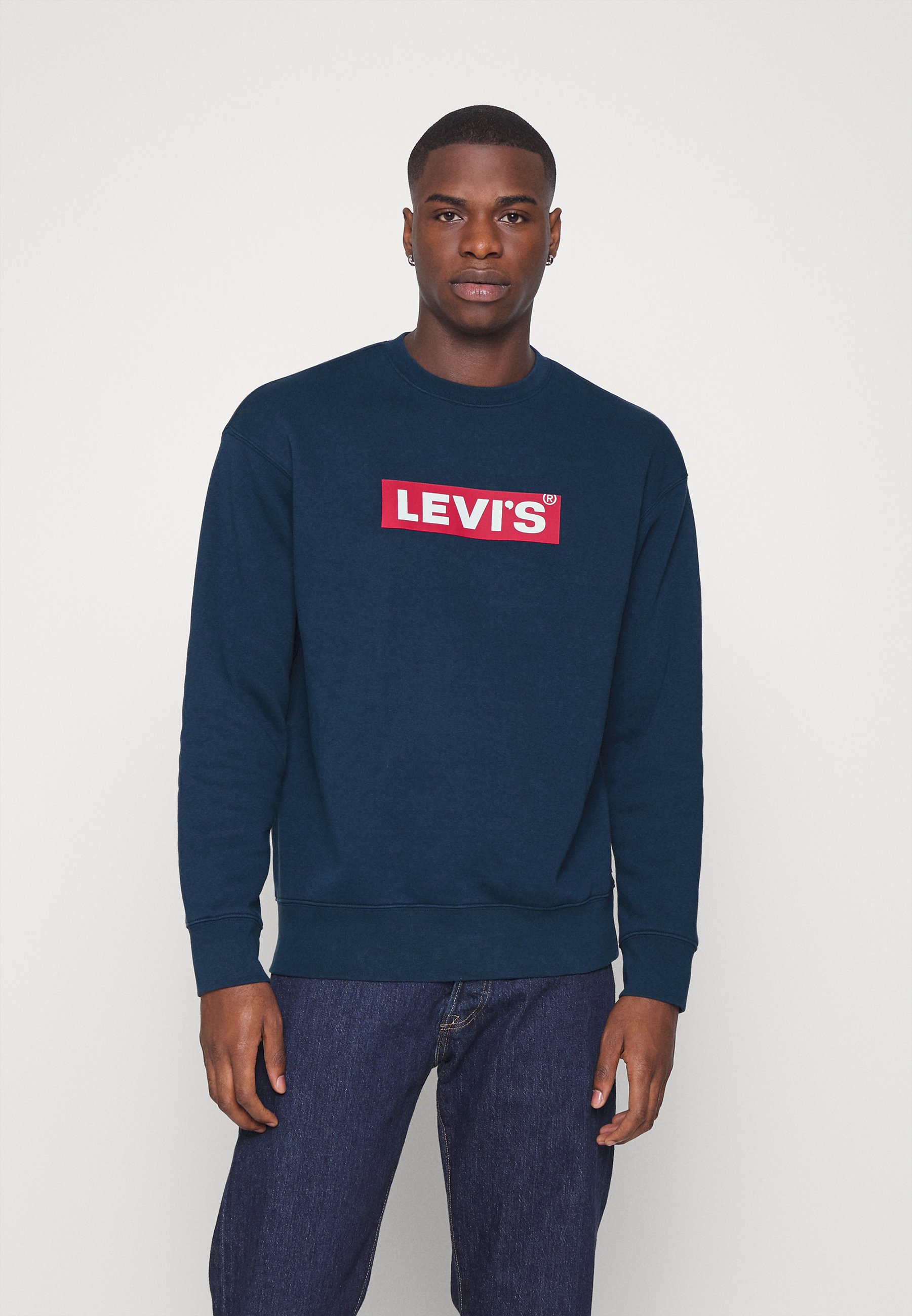 Levi's® RELAXED GRAPHIC CREW UNSIEX - Sweatshirt - blue/dark blue