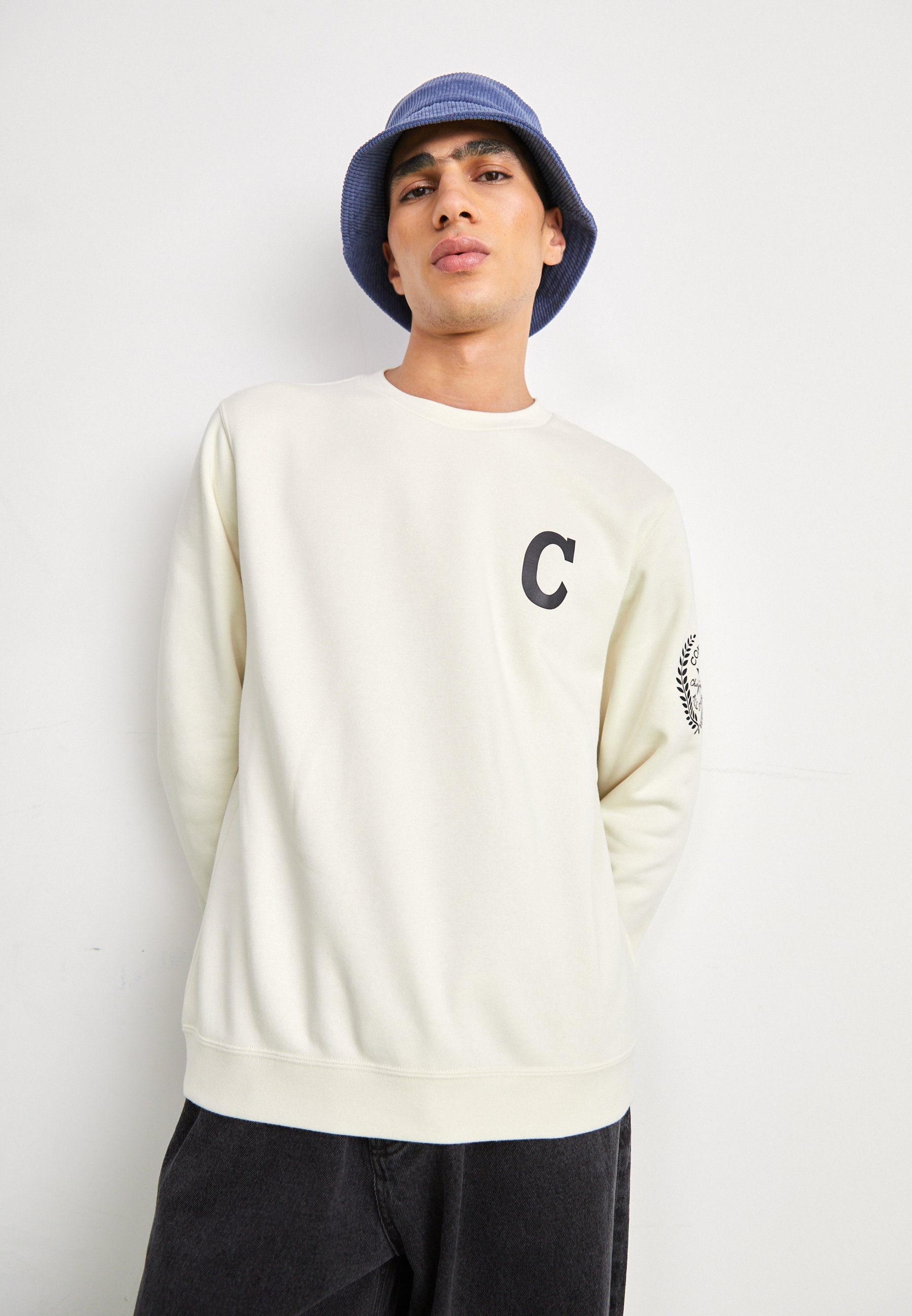 Converse CHUCK RETRO GRAPHIC CREW UNISEX - Sweatshirt - converse egret/off-white