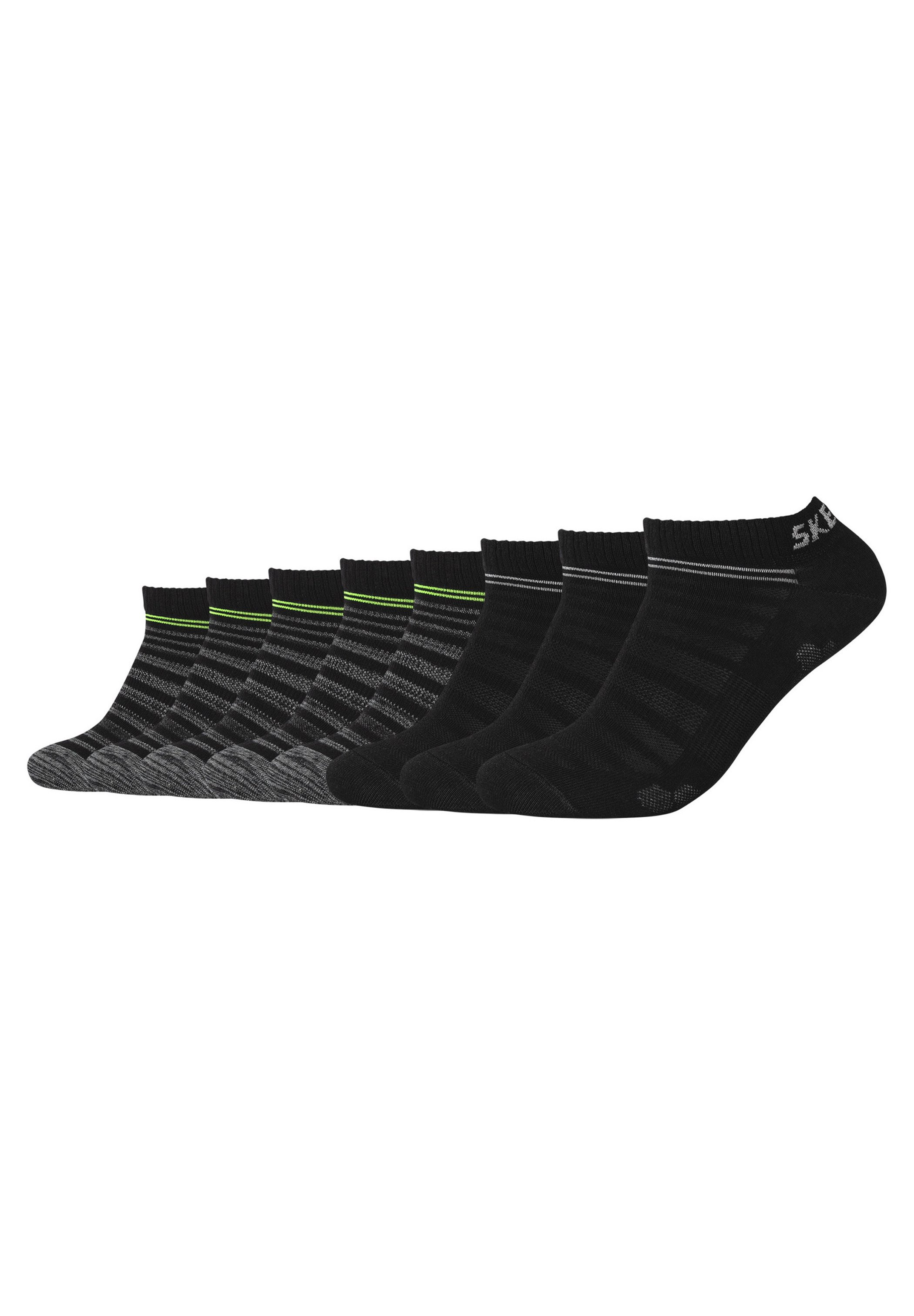 Skechers BASIC SNEAKER VENTILATION 8 PACK - Socks - black mix/black