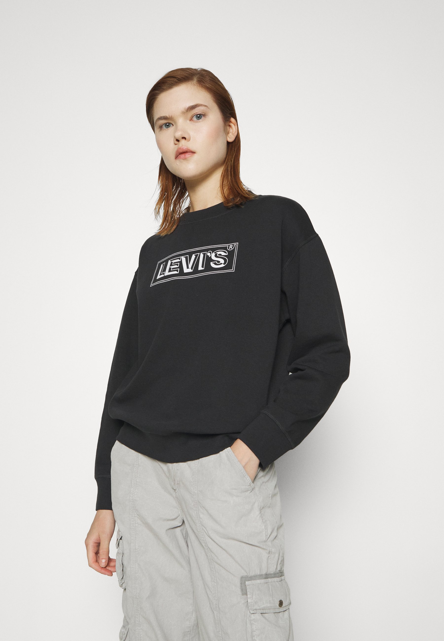 Levi's® GRAPHIC STANDARD CREW - Sweatshirt - black