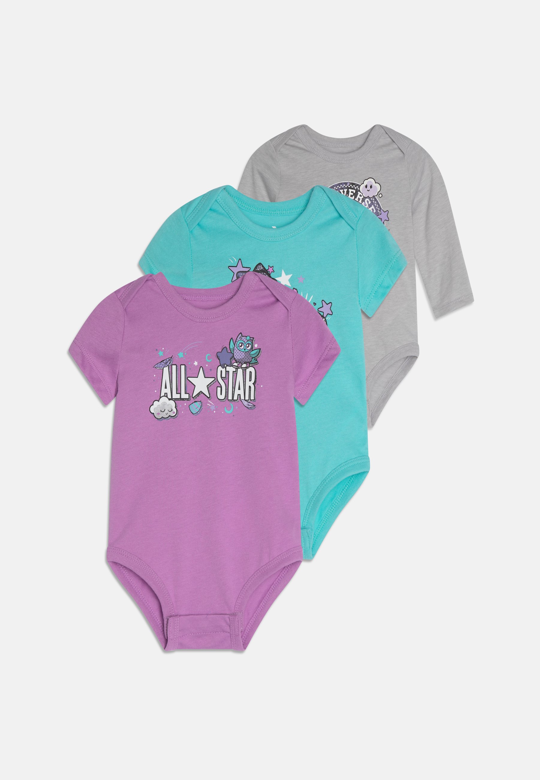 Converse STARRY NIGHT BODYSUIT 3 PACK - Body - violet shock/purple