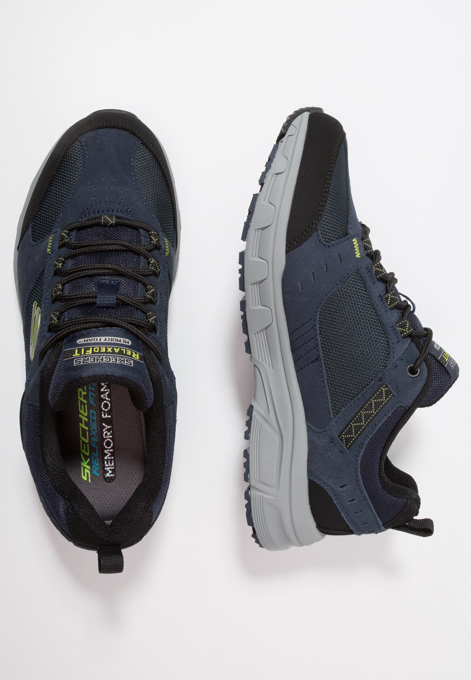 Skechers OAK CANYON - Trainers - navy/lime/dark blue