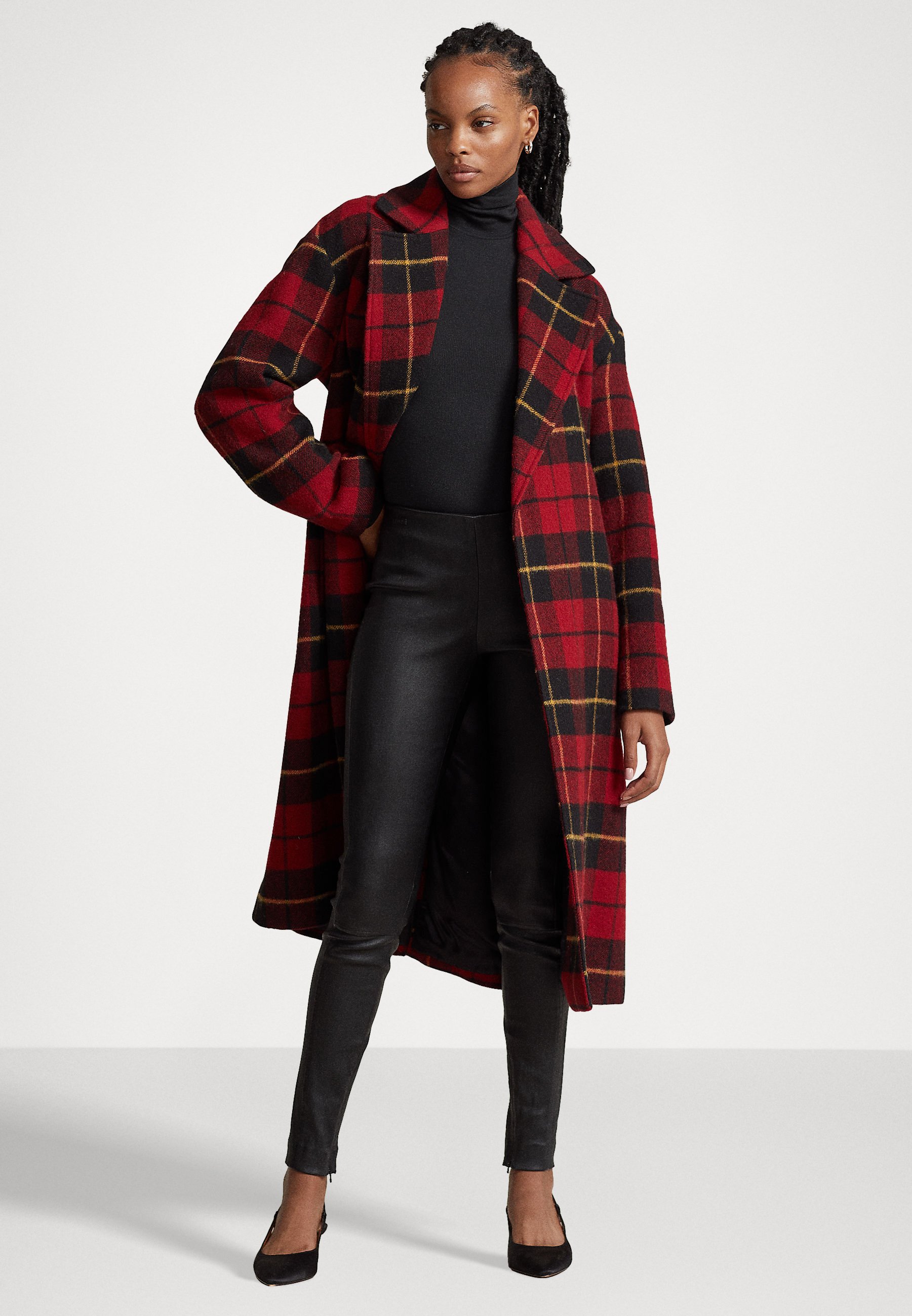 Polo Ralph Lauren LINED COAT - Classic coat - red multi plaid/red
