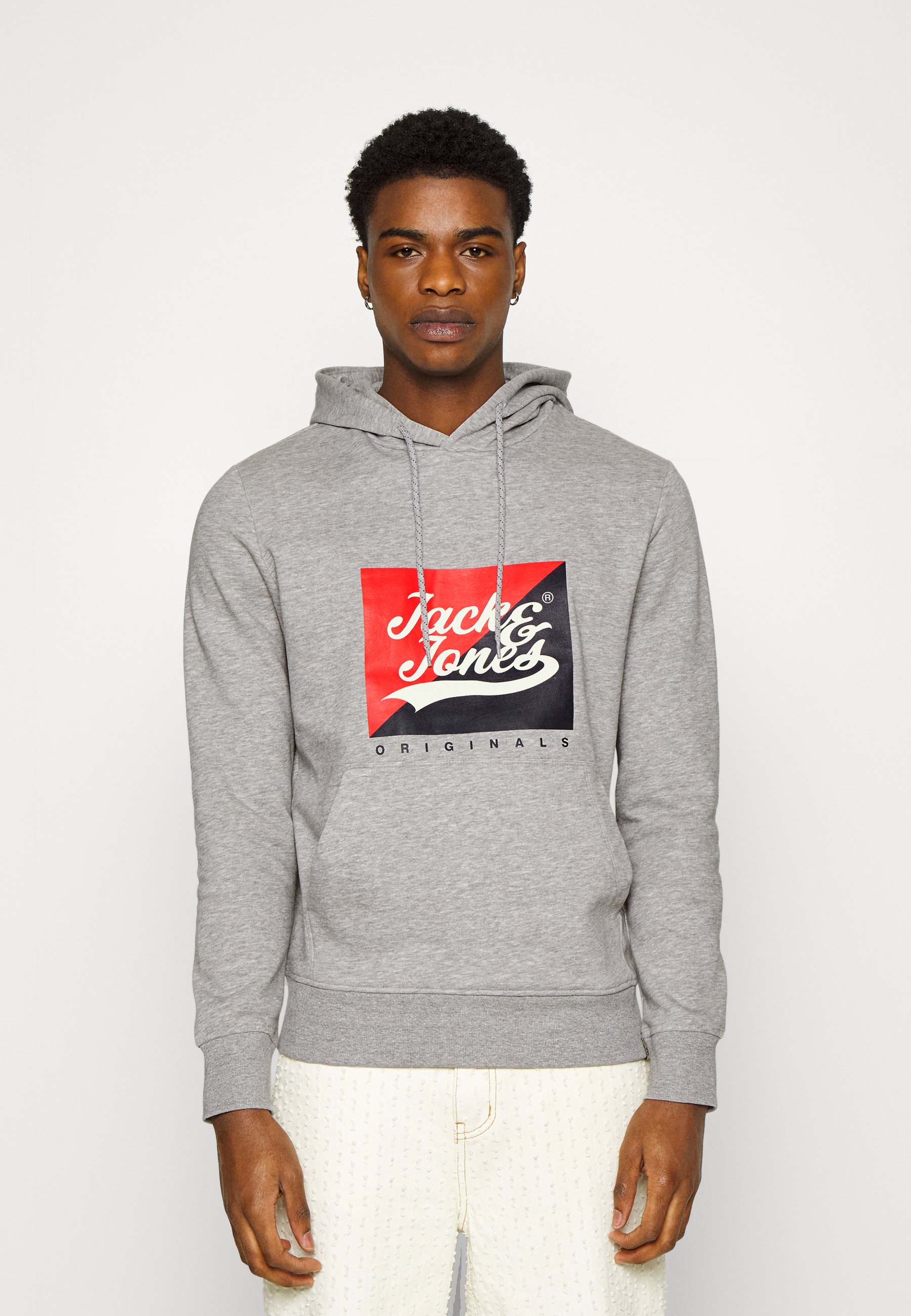 Jack &Jones JORBECKS  - Sweatshirt - light grey melange/mottled light grey