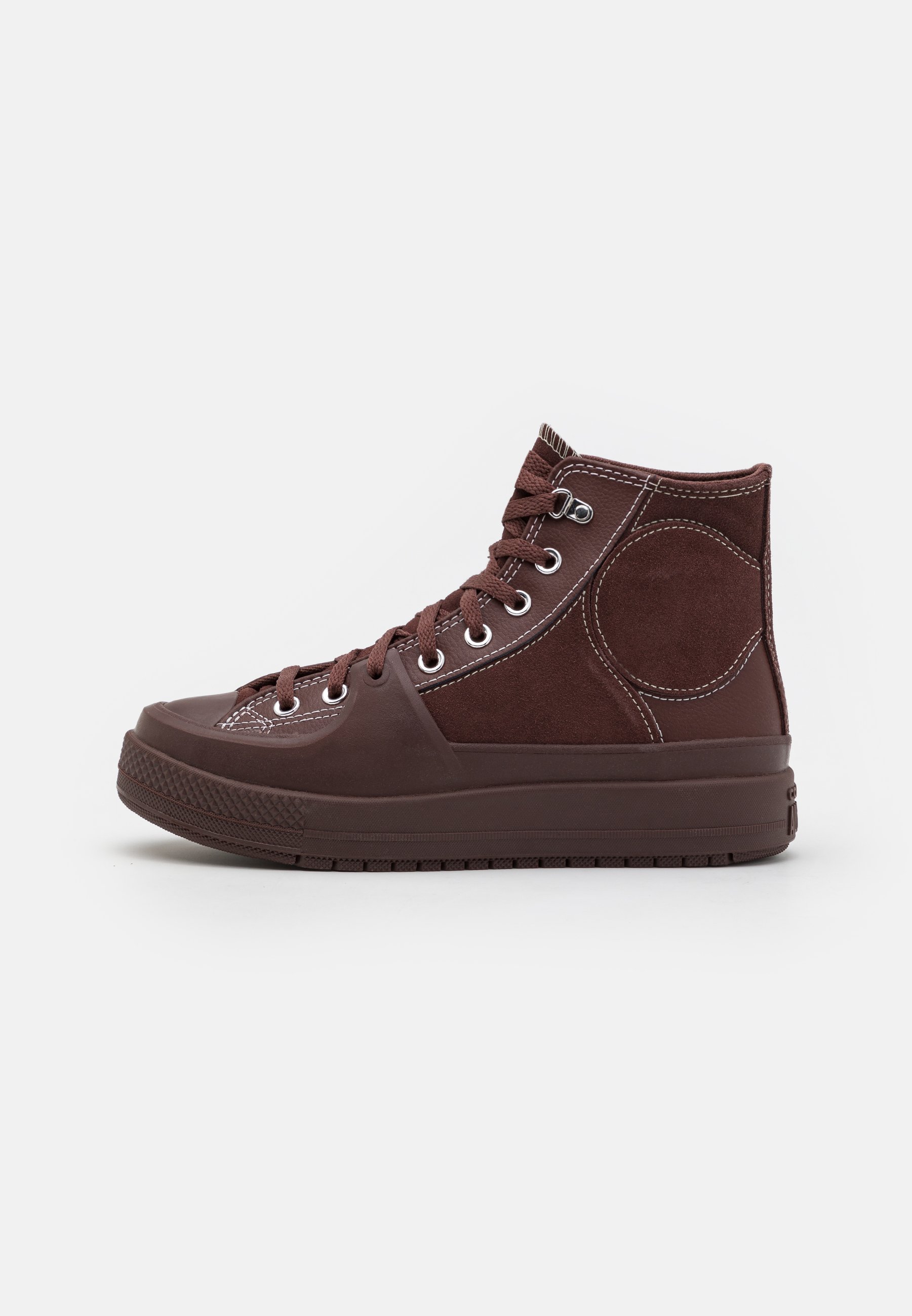 Converse CHUCK TAYLOR ALL STAR CONSTRUCT WARM WINTER ESSENTIALS UNISEX - High-top trainers - eternal earth/brown