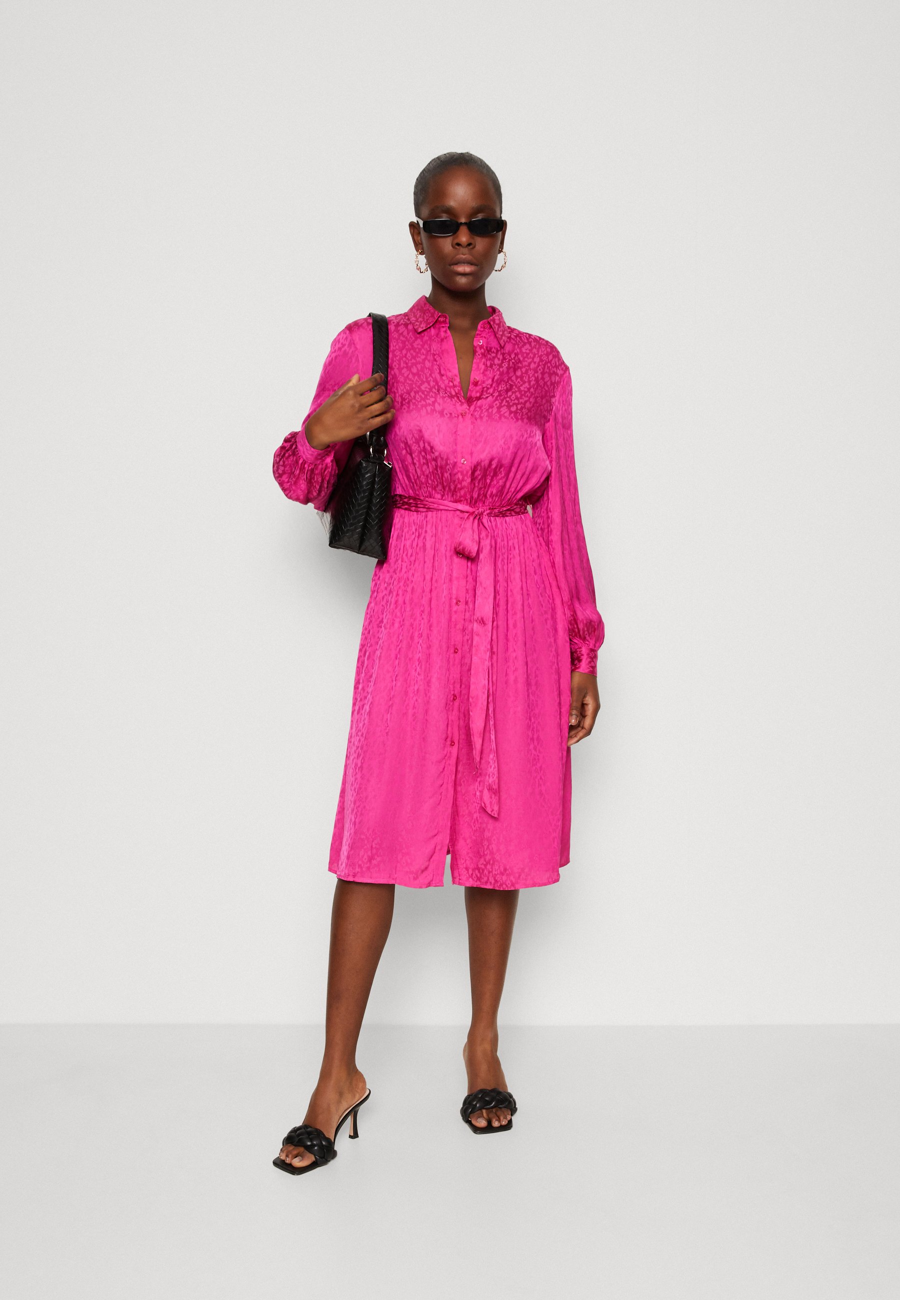 Scotch & Soda SHIRT DRESS - Shirt dress - fuchsia/pink