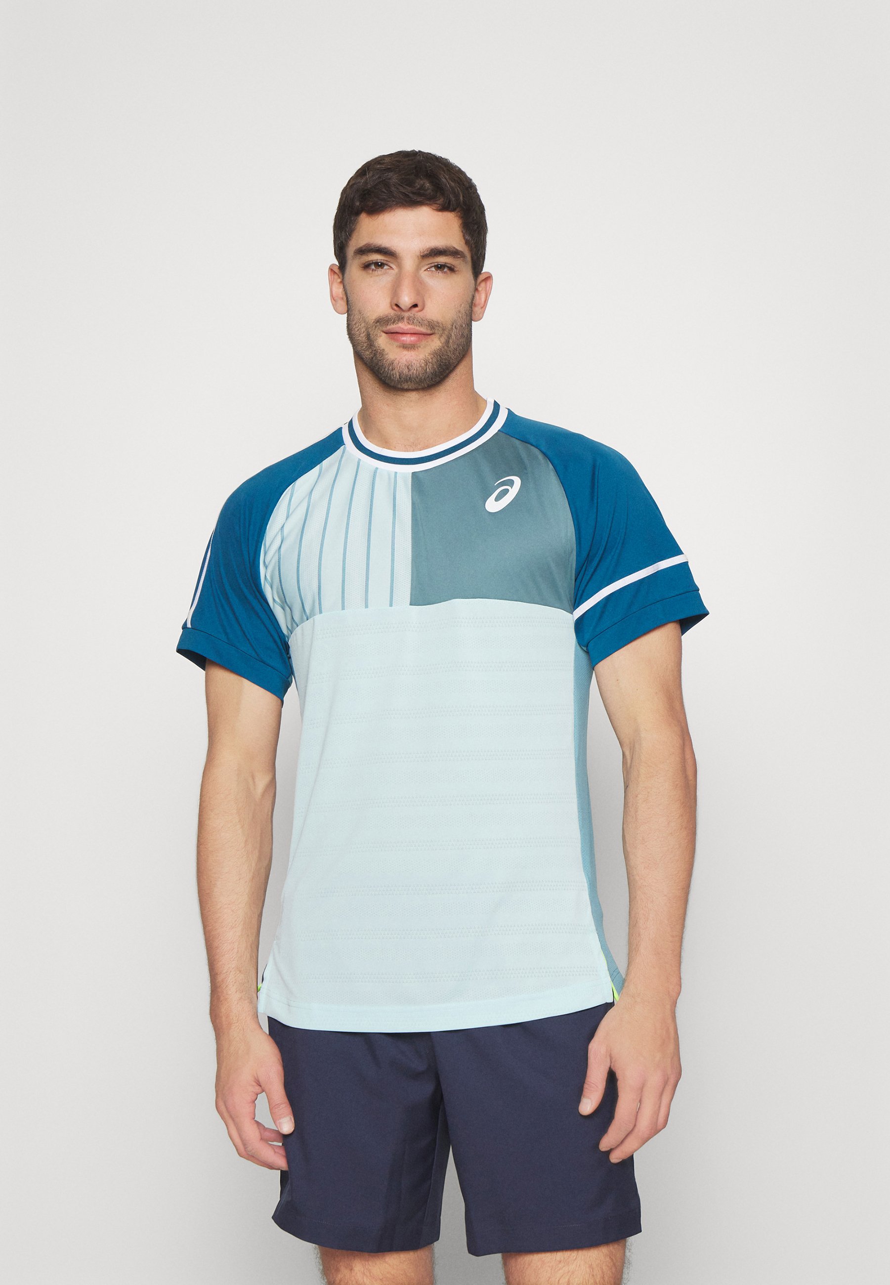 ASICS MATCH - Print T-shirt - aquamarine/restfull teal/light blue