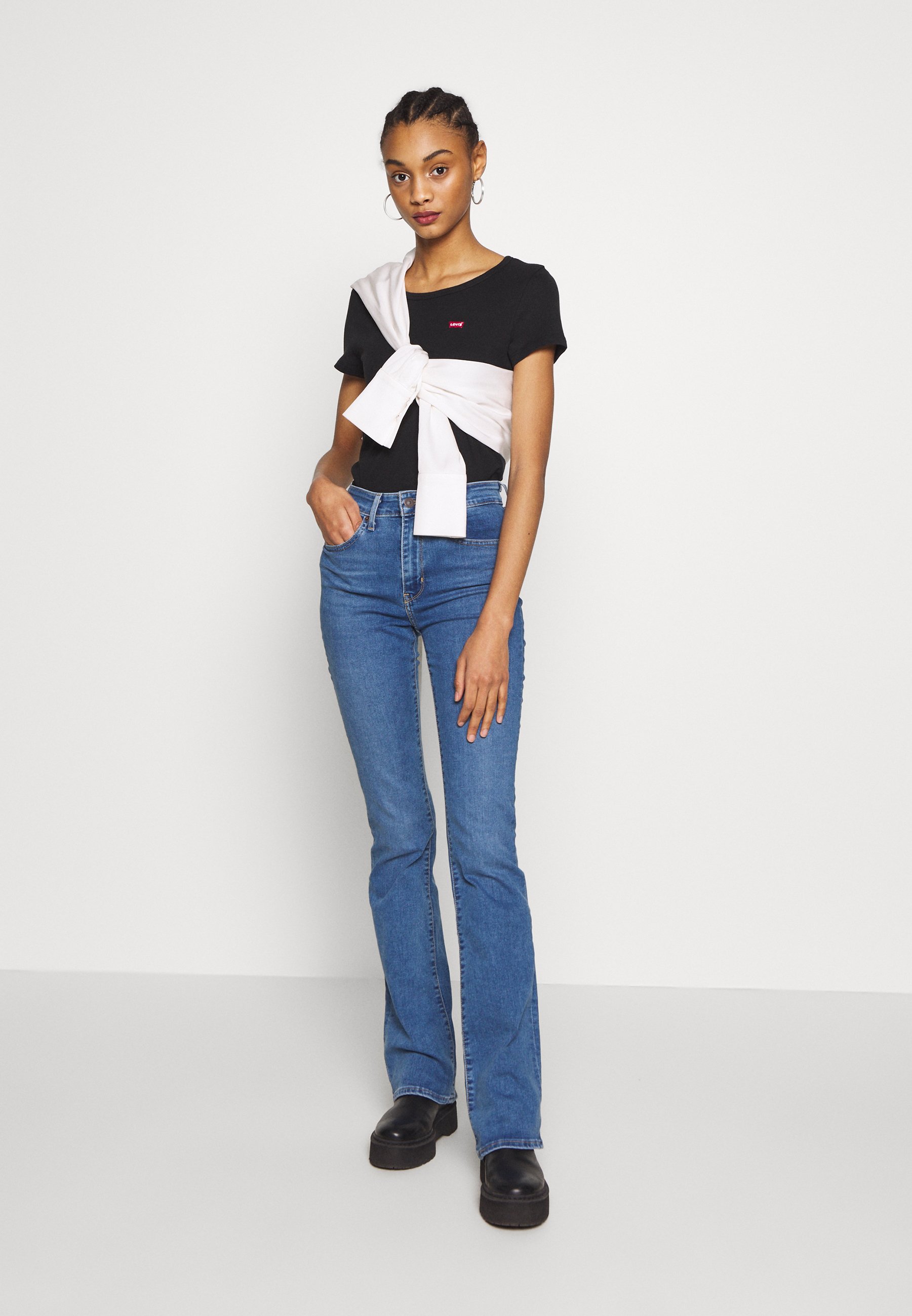 Levi's® TEE 2 PACK - Basic T-shirt - mineral black/mineral black/black