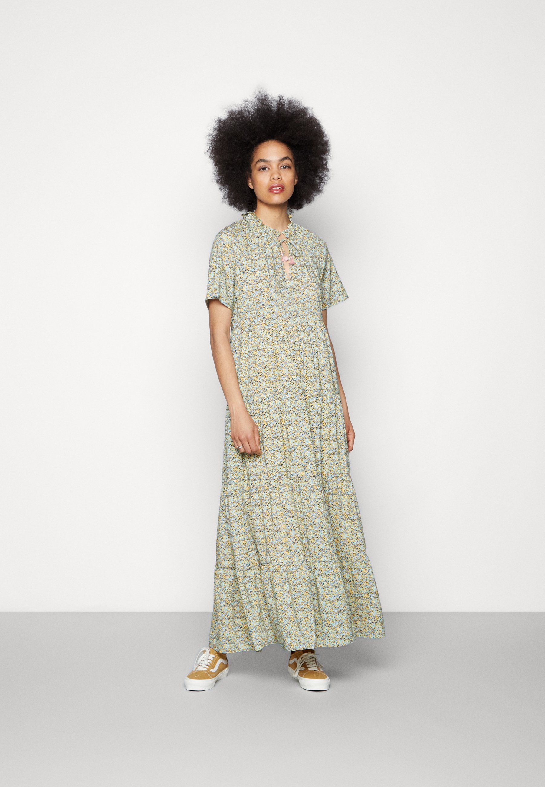 Scotch & Soda FLOWY DRESS - Maxi dress - combo/green