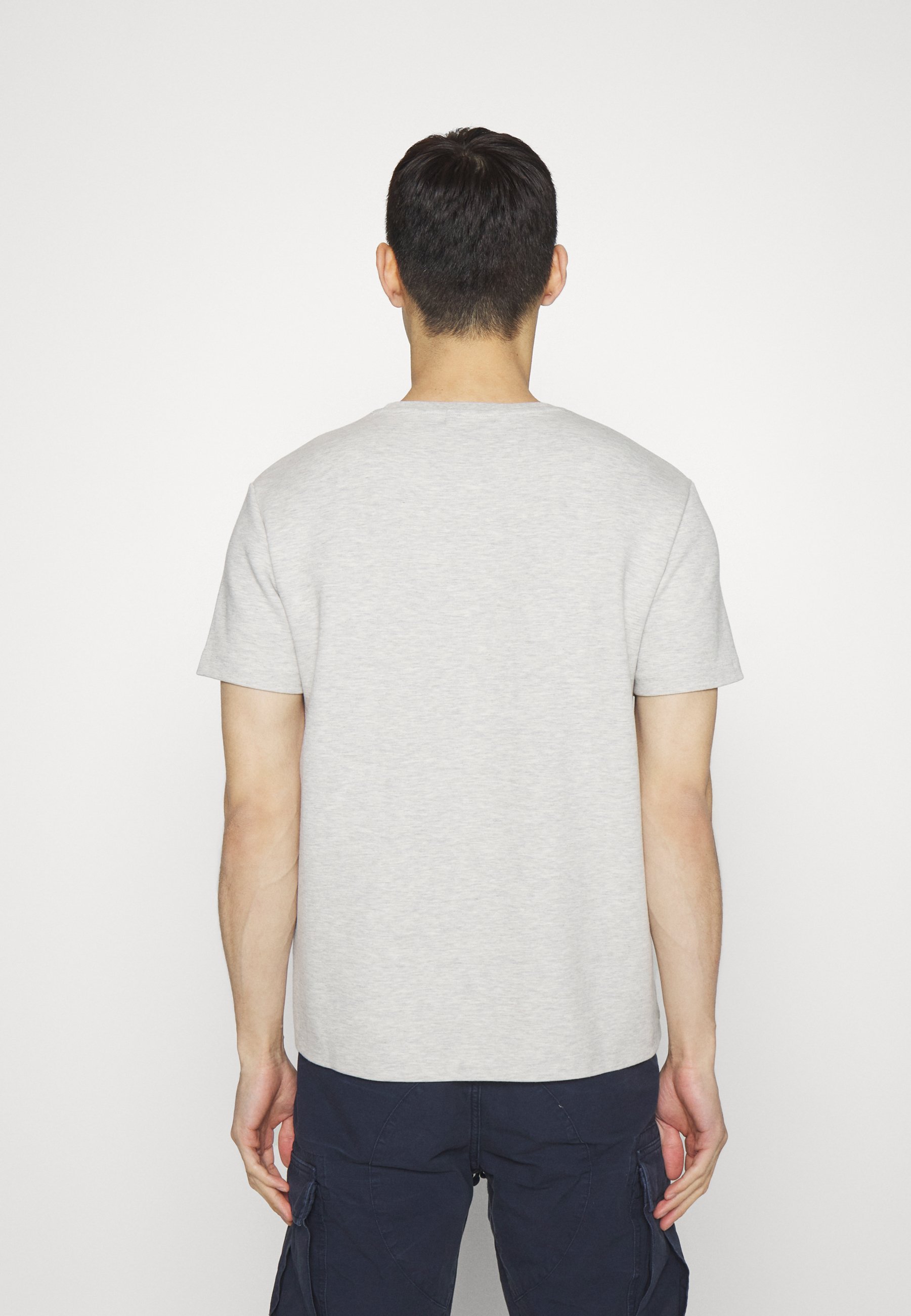 Polo Ralph Lauren DOUBLE-KNIT POCKET T-SHIRT - Print T-shirt - light heather/grey