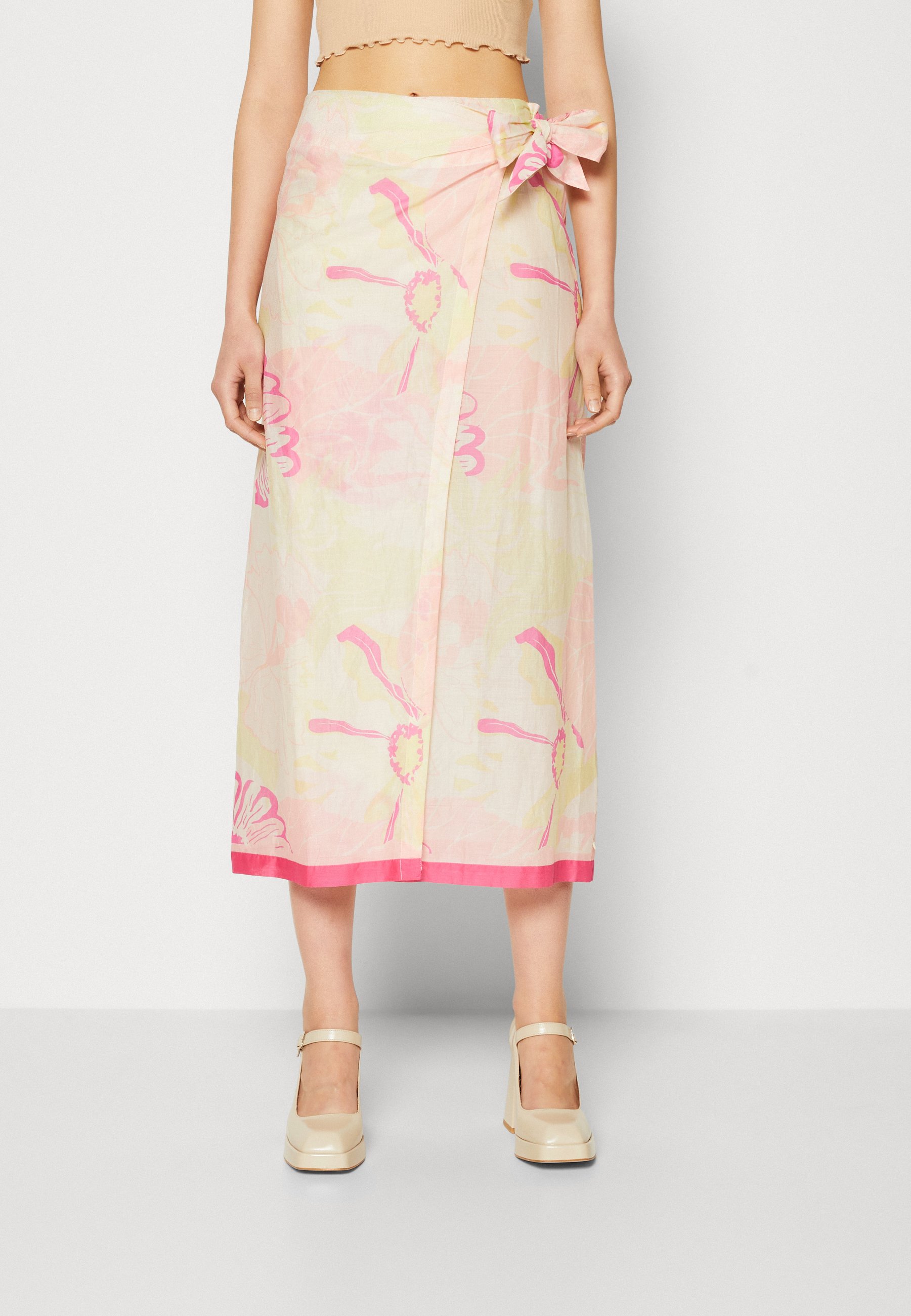 Scotch & Soda SARONG MIDI SKIRT - Wrap skirt - vondelfield/multi-coloured