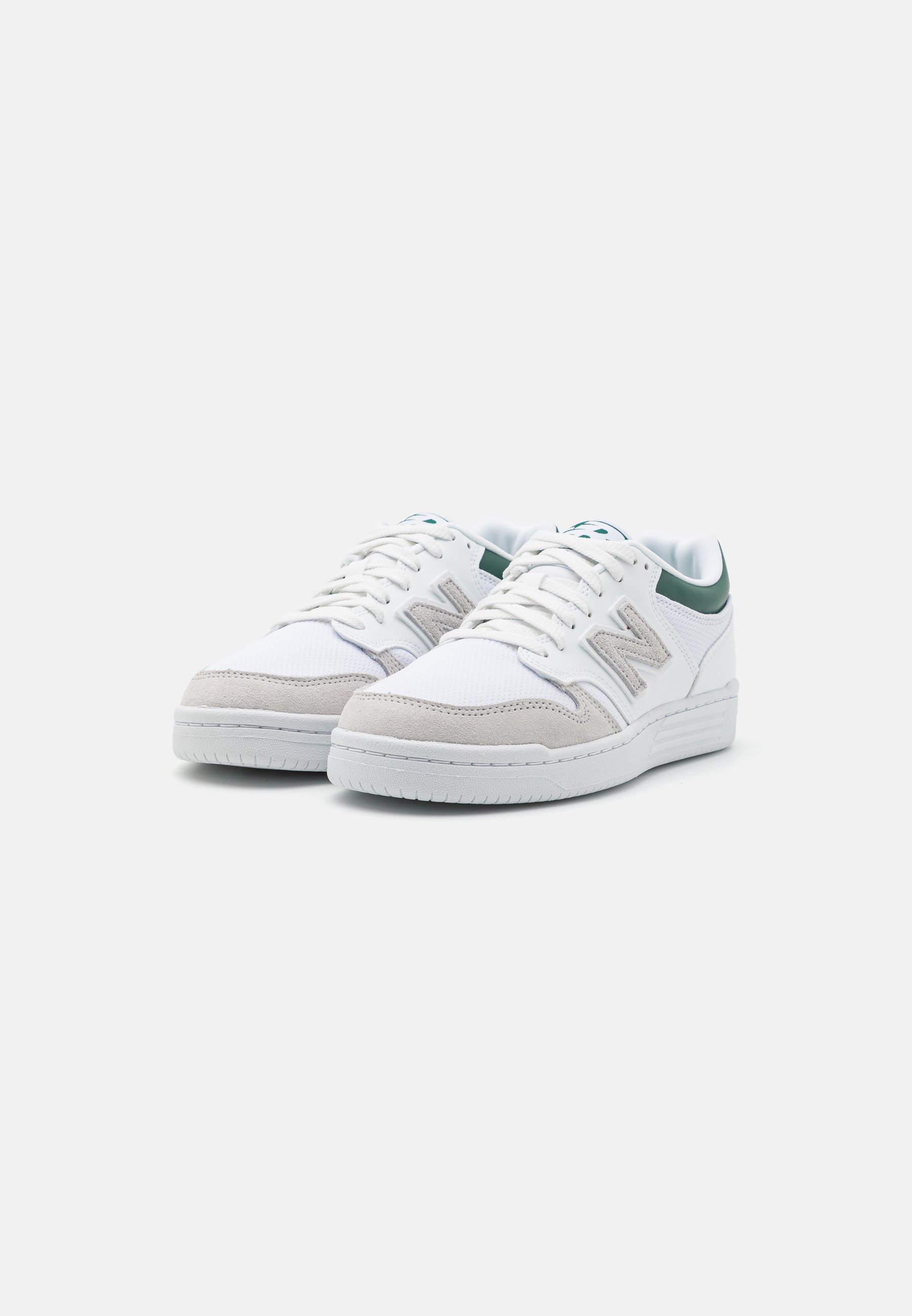 NB 480L UNISEX - Trainers - white/dark green/white