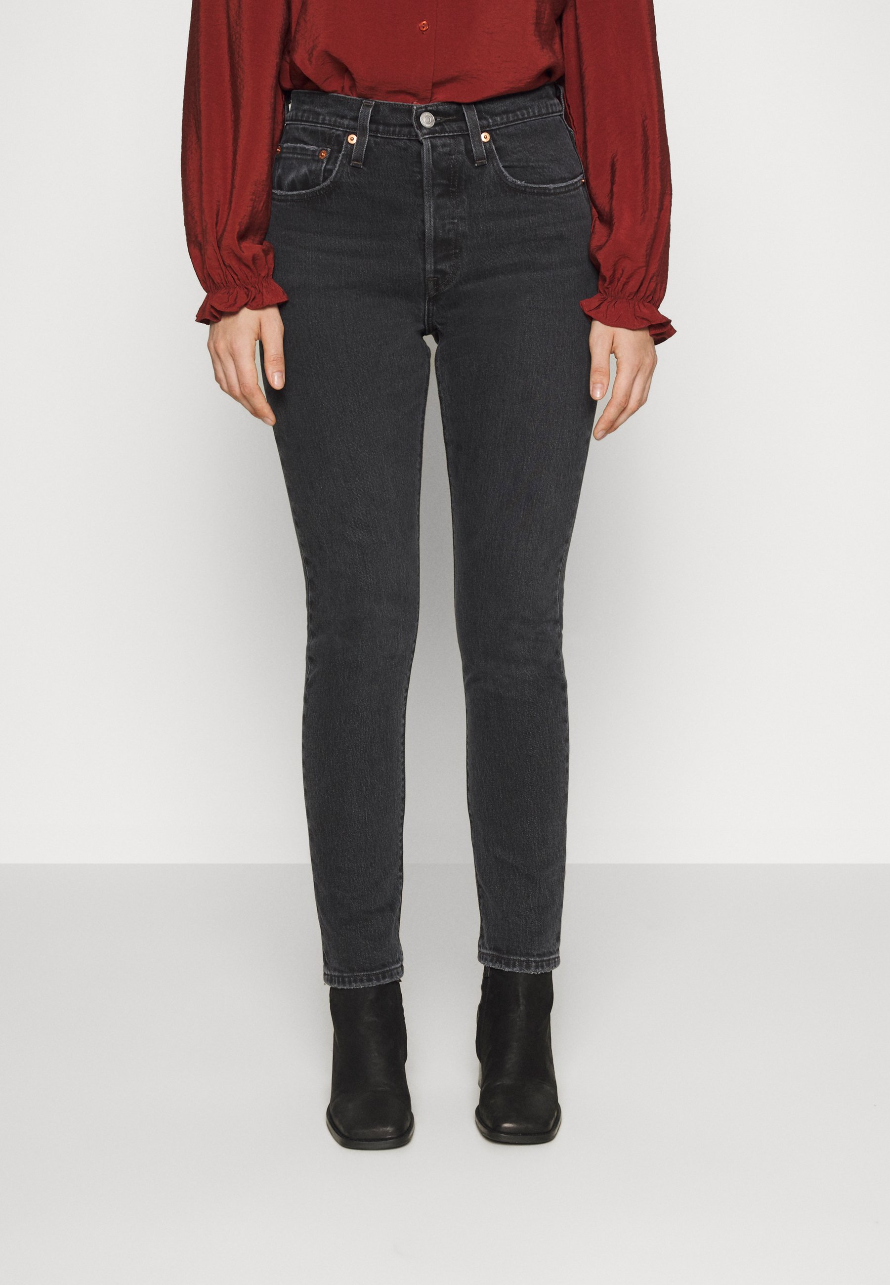 Levi's® 501® SKINNY - Jeans Skinny Fit - black/black denim